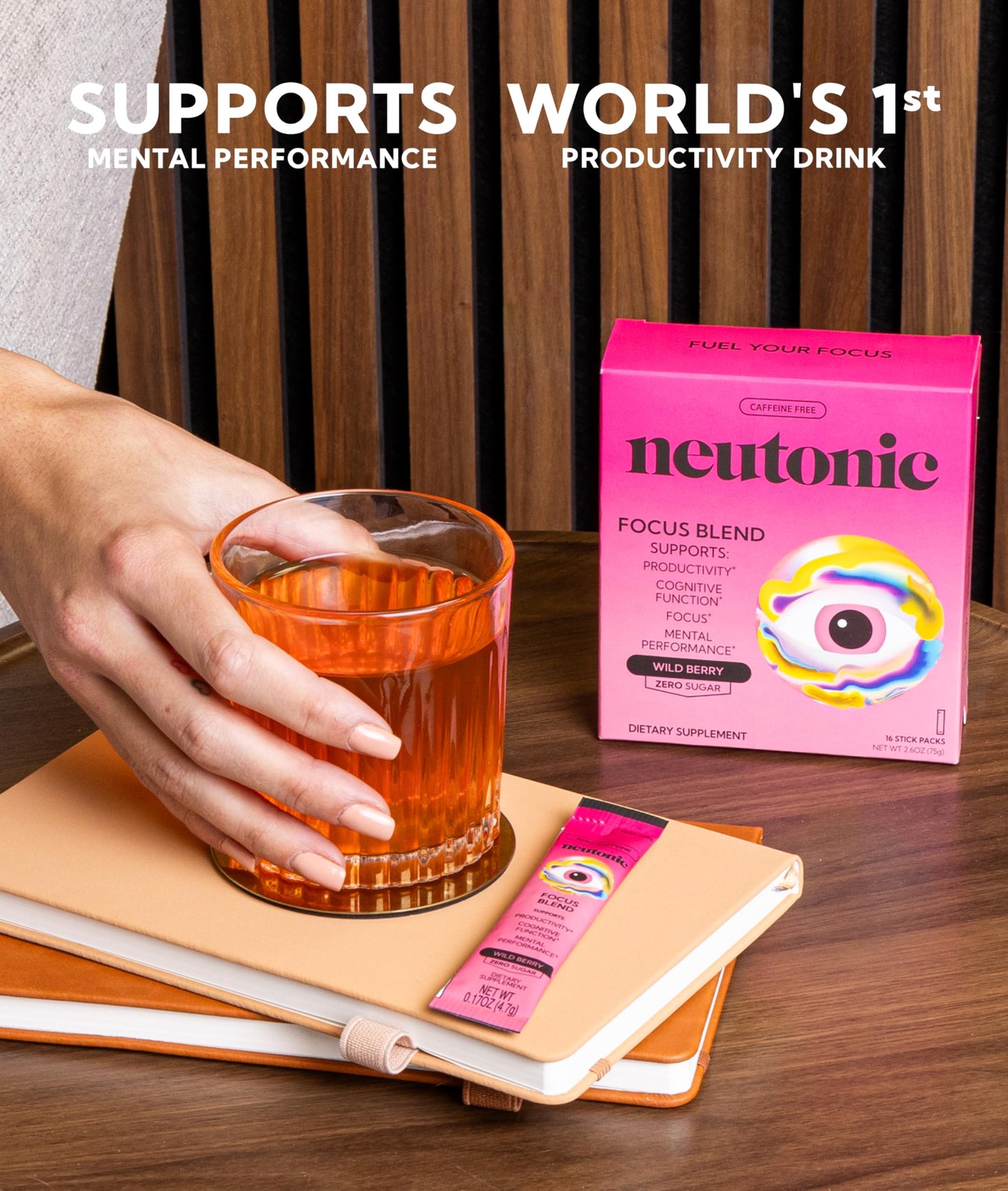 Neutonic Nootropic Focus Blend Powder, 16 Sticks