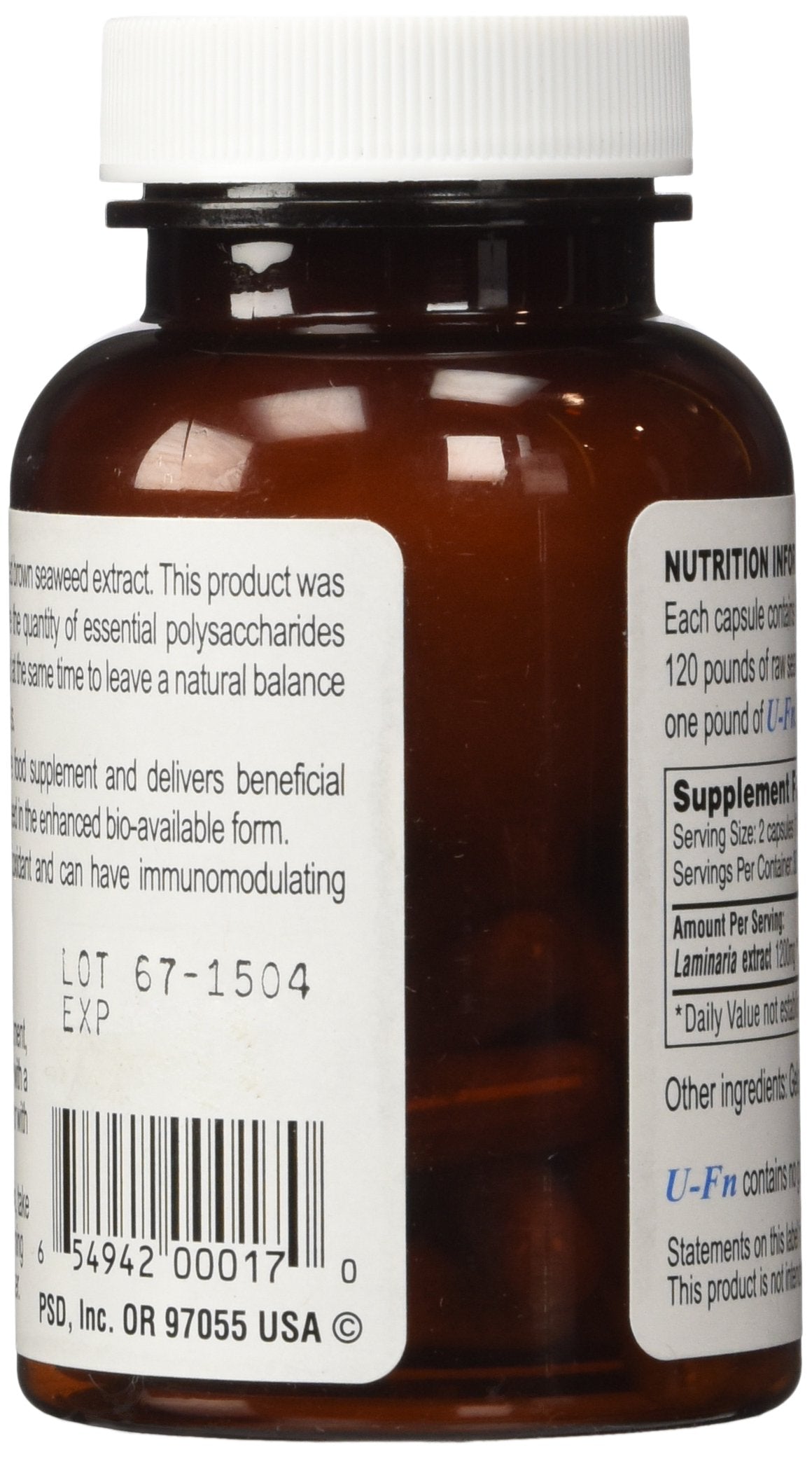 Pacific Standard Distributors U-Fn U-Fucoidan Extract 60 Capsules