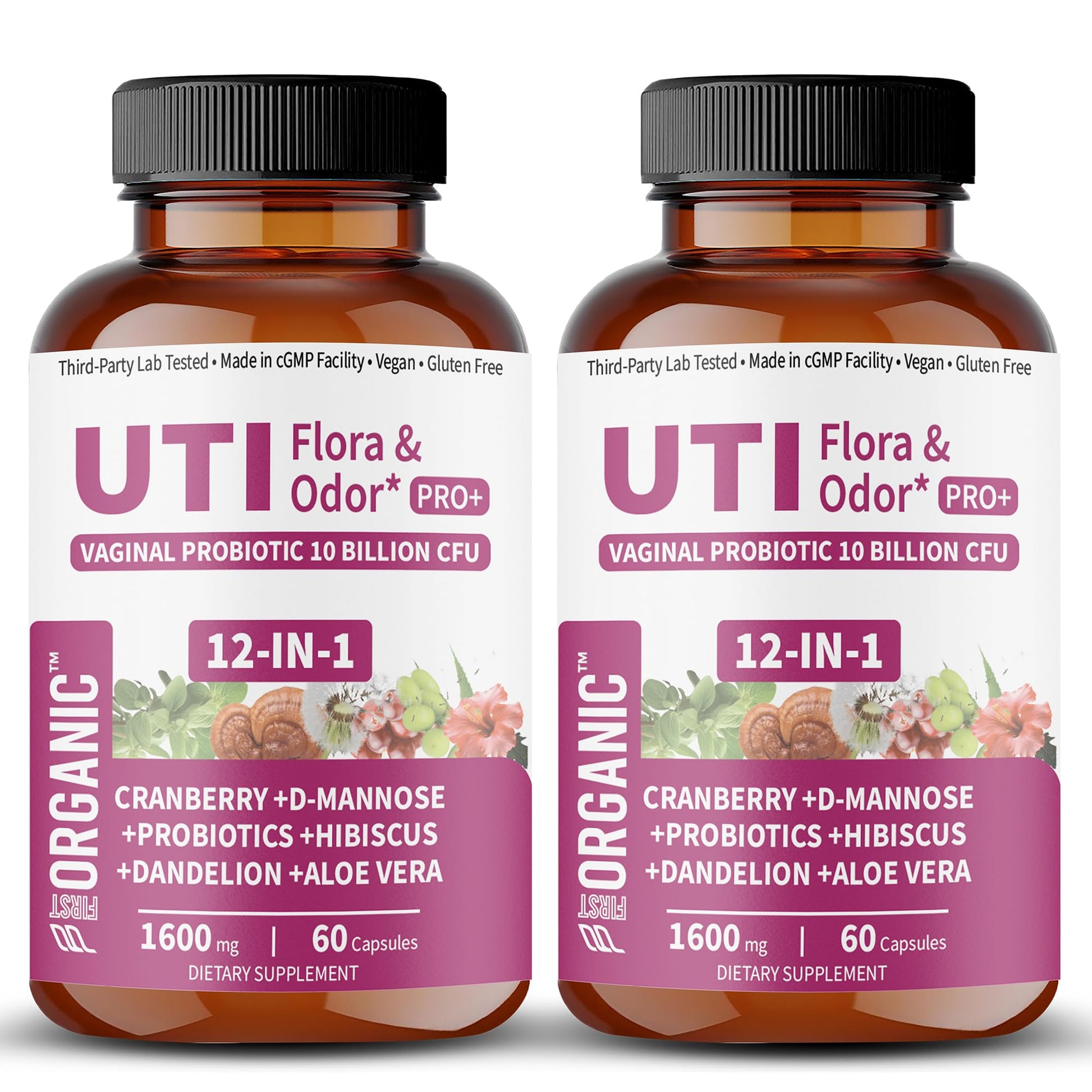 FIRSTORGANIC UTI Flora & Odor Pro+ Capsules 120