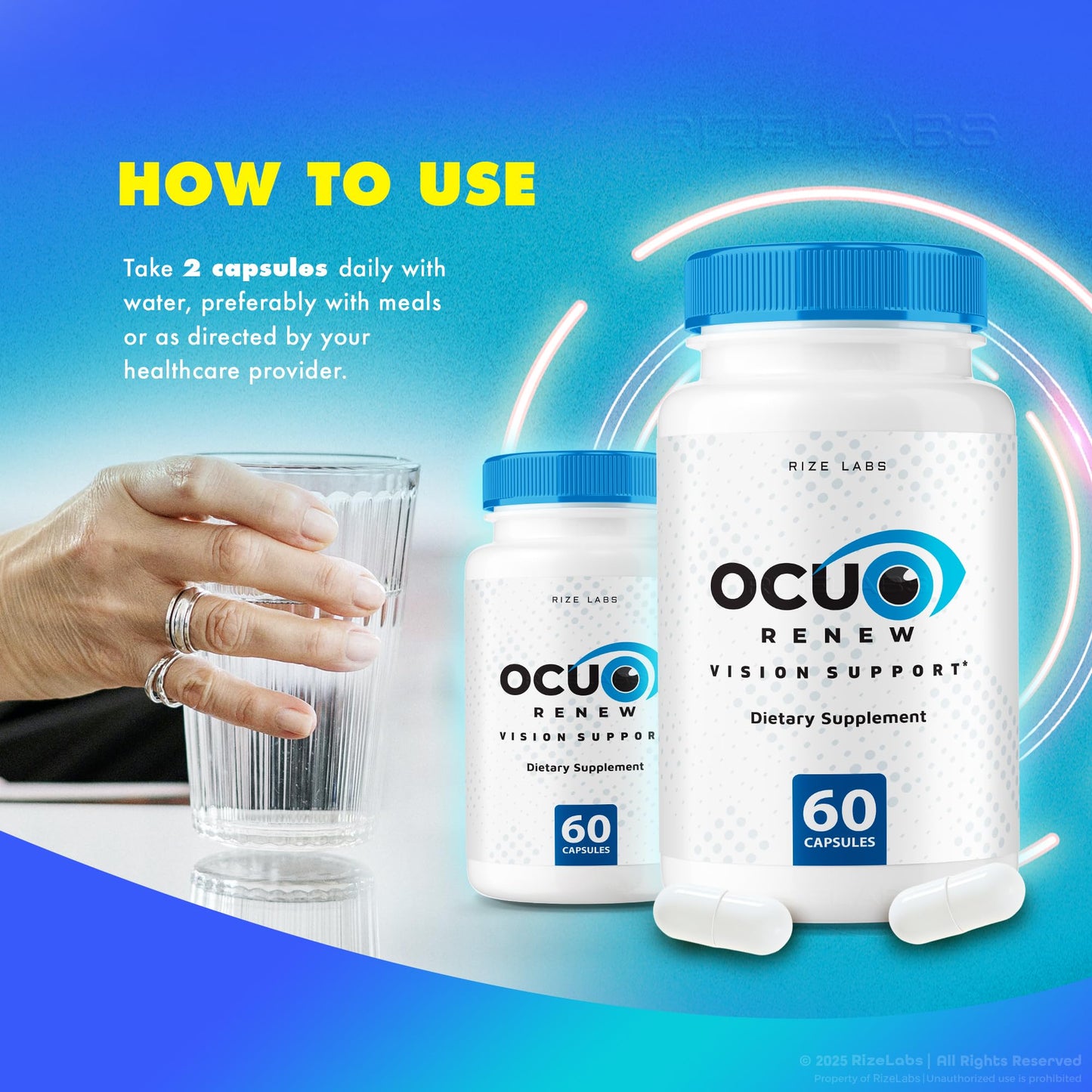 Rize Labs Ocurenew Vision Support Supplement Capsules 300