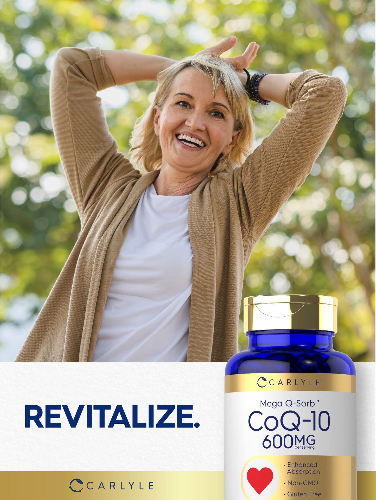 Carlyle CoQ10 600 mg Softgels 60 Count