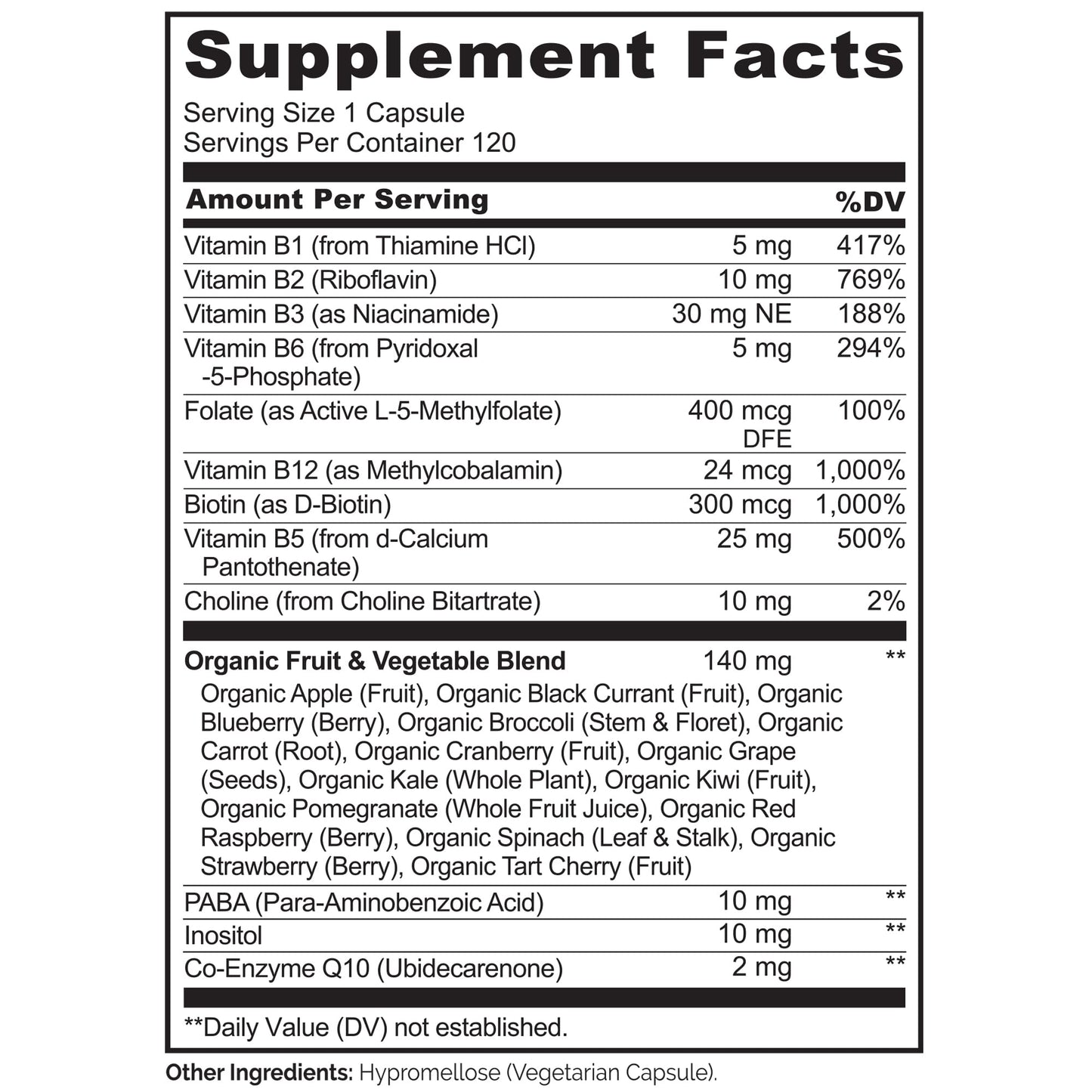 NATURELO Vitamin C Capsules and Vitamin B Complex Bundle, Capsule, 120 Count