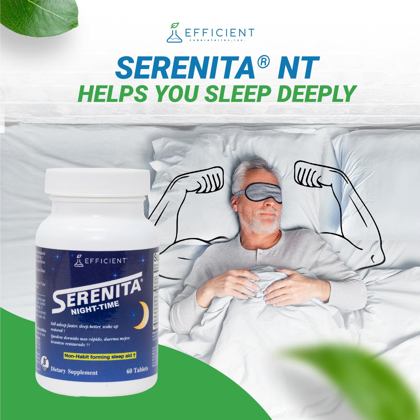 Serenita Night-Time Sleep Aid Tablet, 60 Tablets