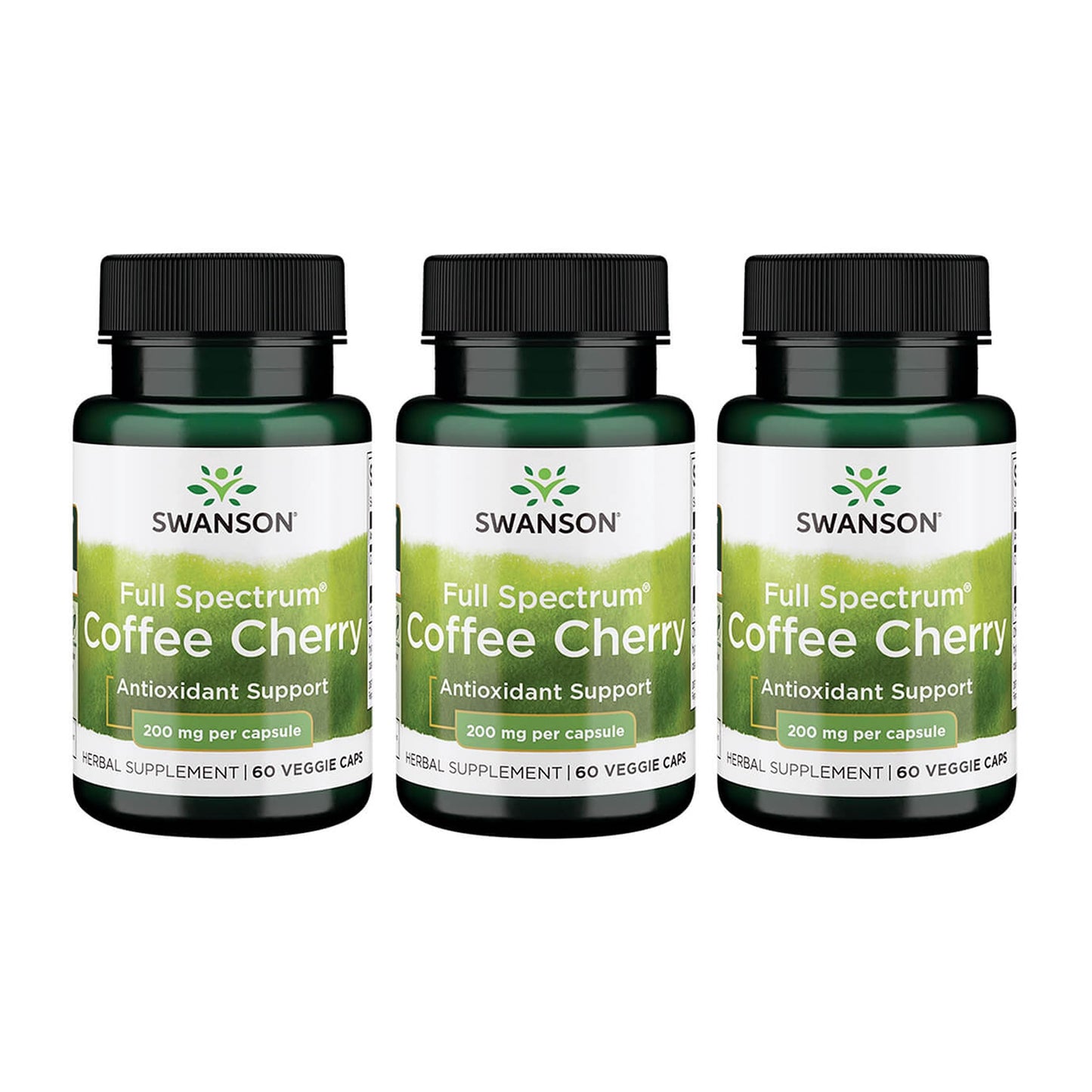Swanson Full Spectrum Coffee Cherry Capsules, 180 Count