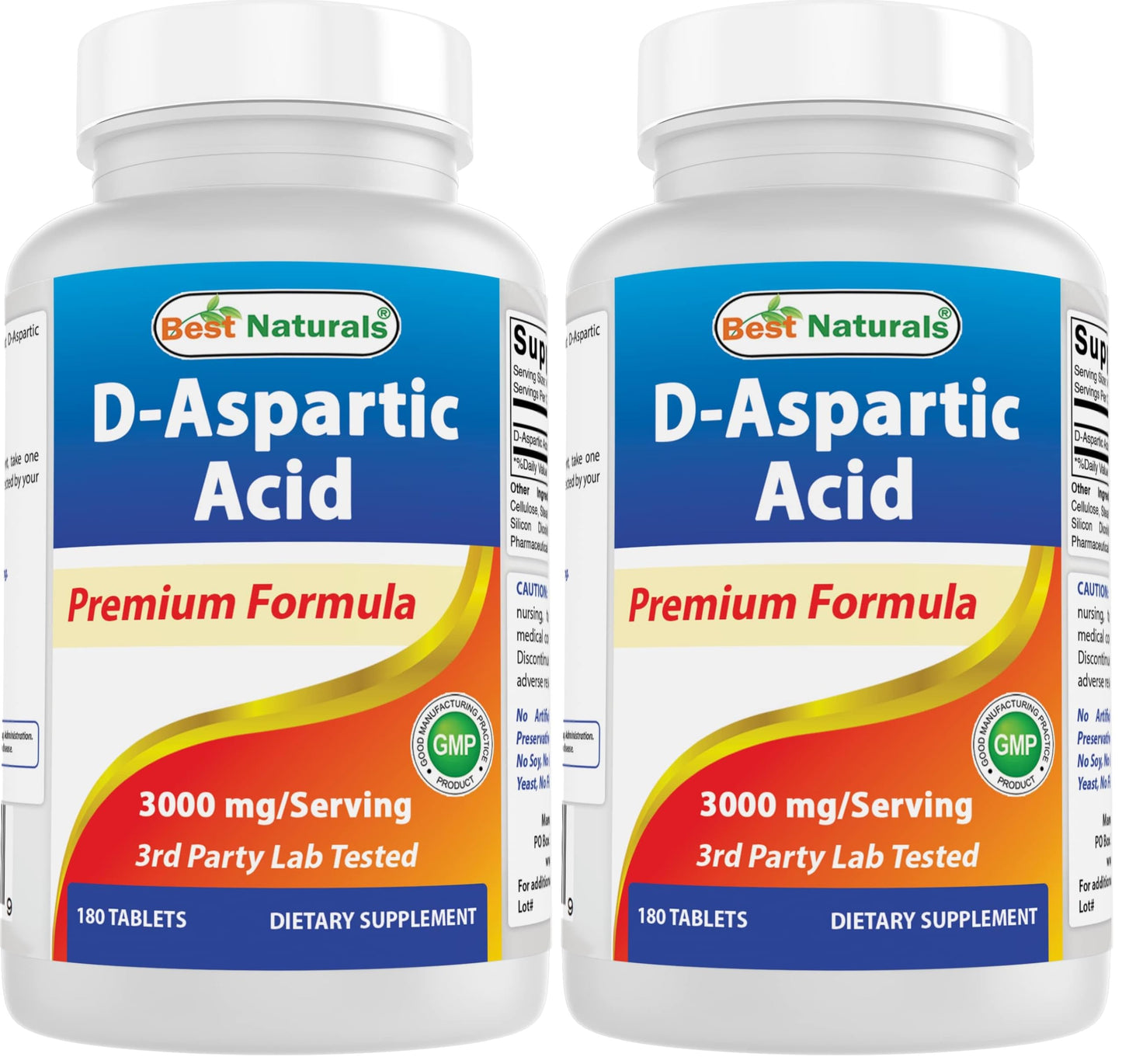 Best Naturals D Aspartic Acid (DAA) 3000mg per Serving, 360 Tablets