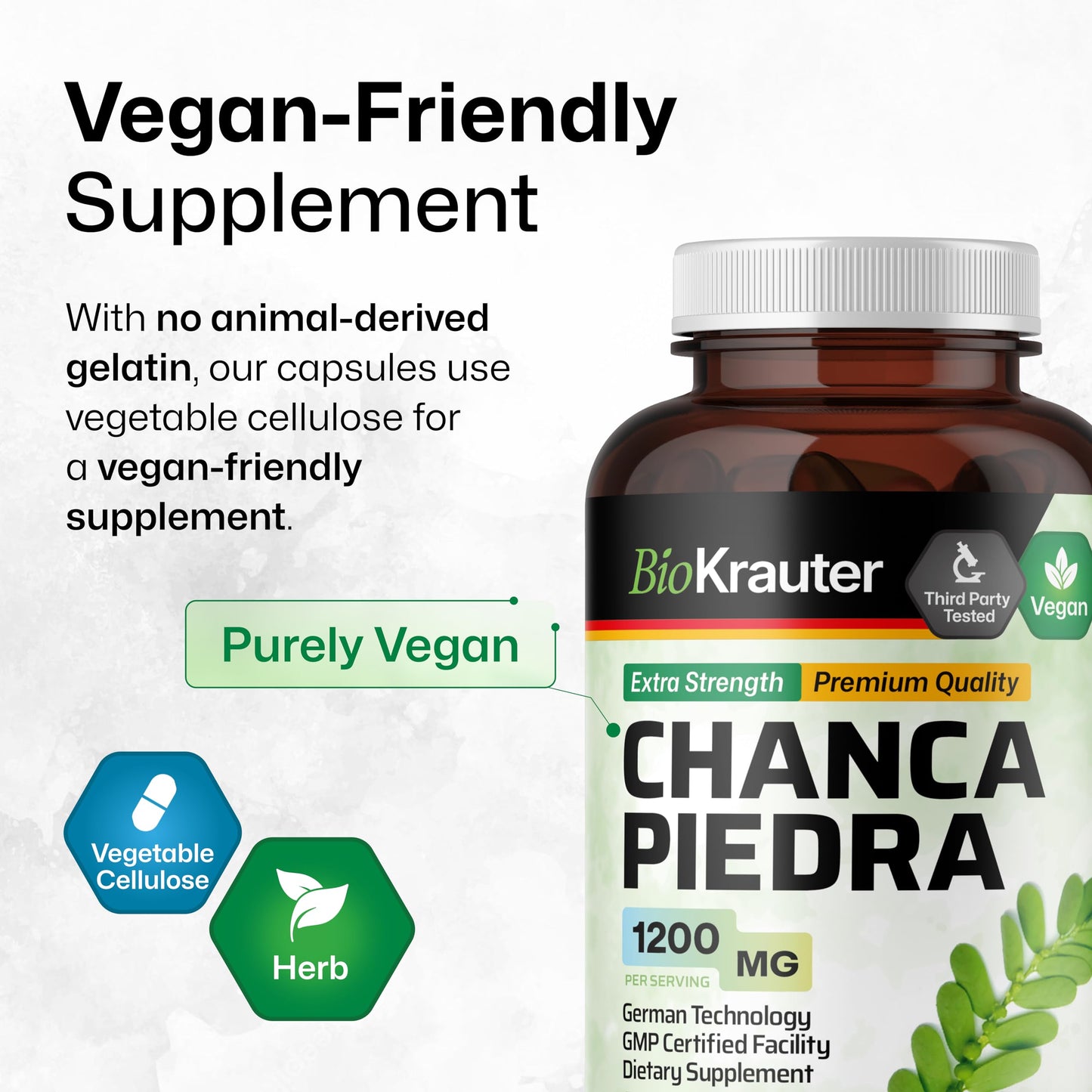 BIO KRAUTER Chanca Piedra for Kidney Support Capsules 250