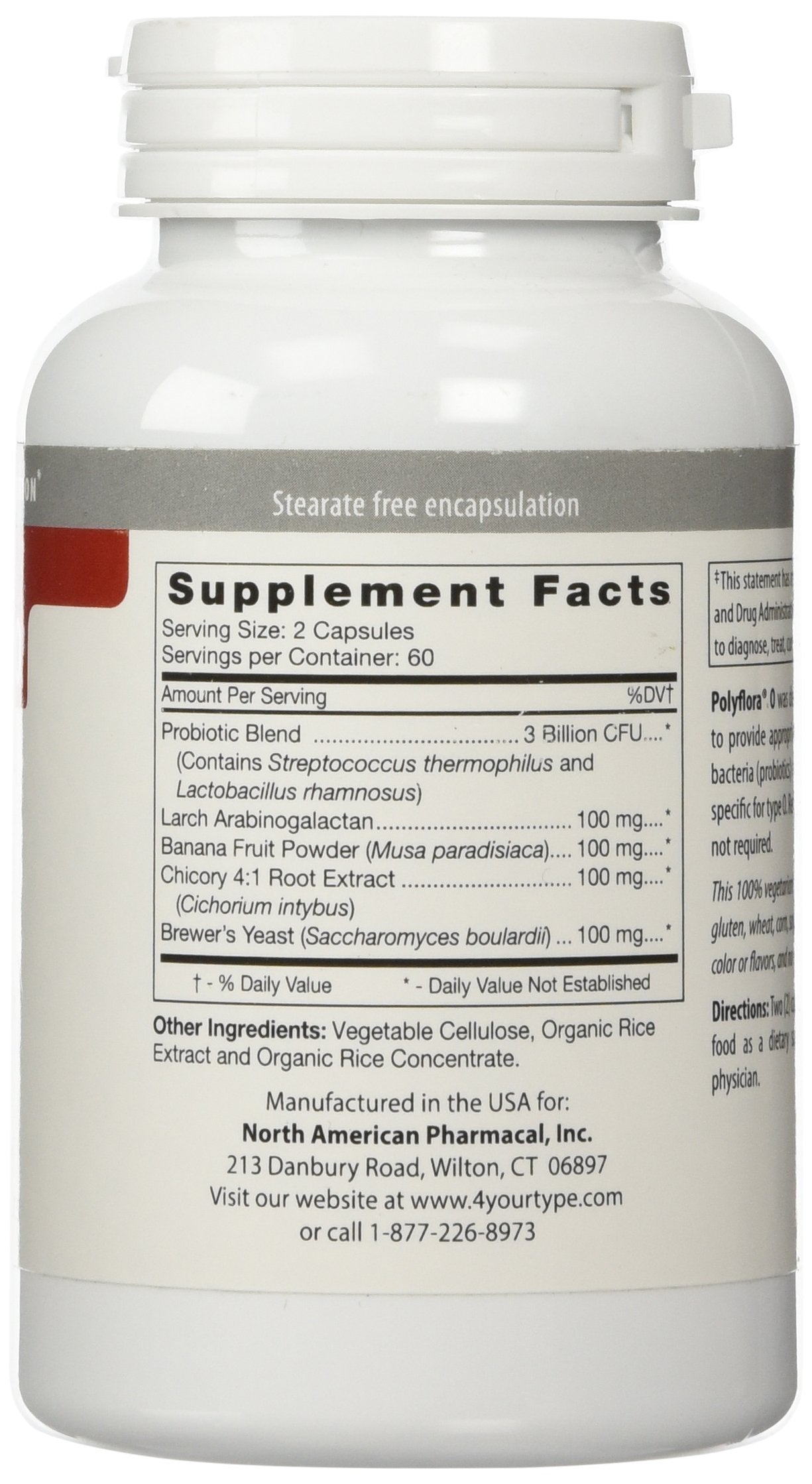 D'Adamo Personalized Nutrition Polyflora O Capsule 120