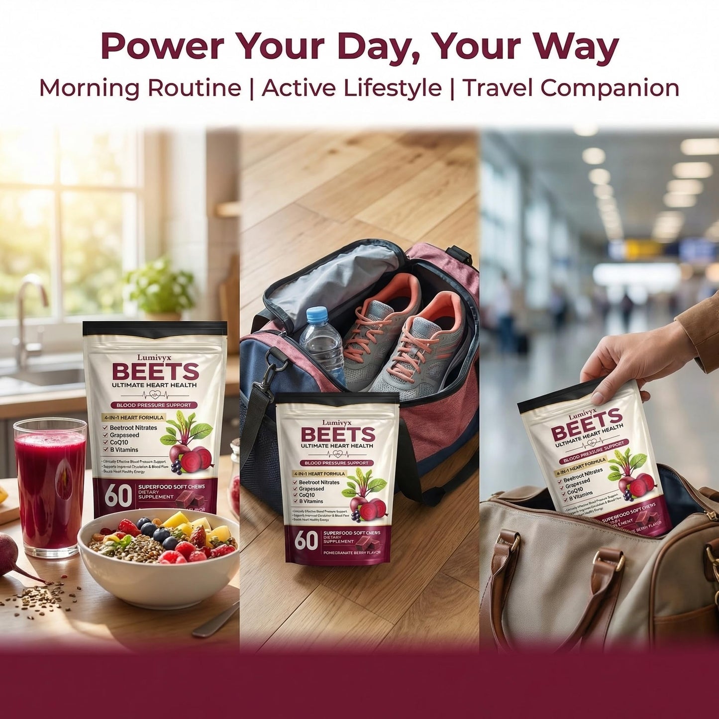 Jqewlg Lumivyx Beet Chews, 60 Chews