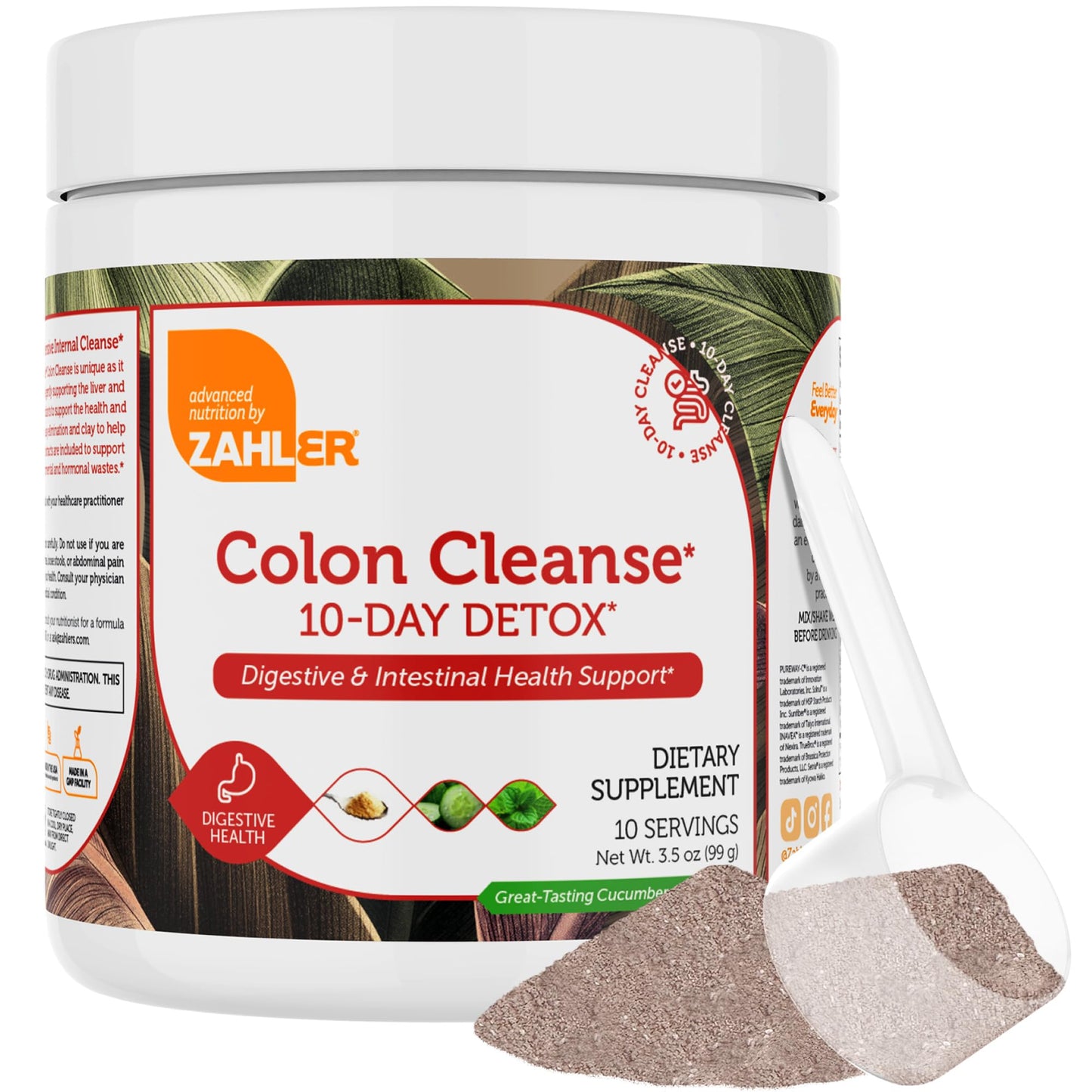 Zahler Colon Cleanse 10-Day Detox Powder 3.49 oz