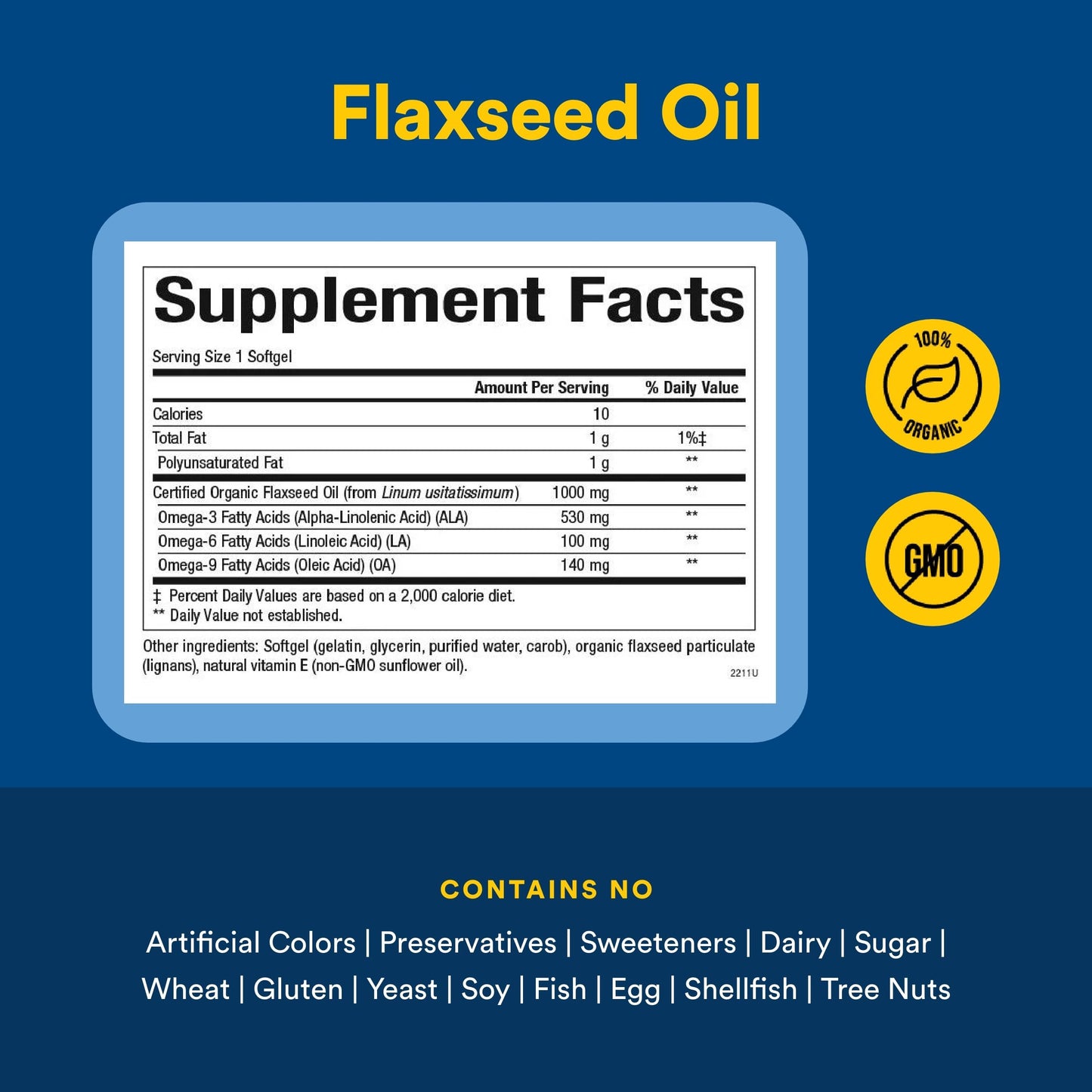 Natural Factors Flaxseed Oil Softgel 360 Count