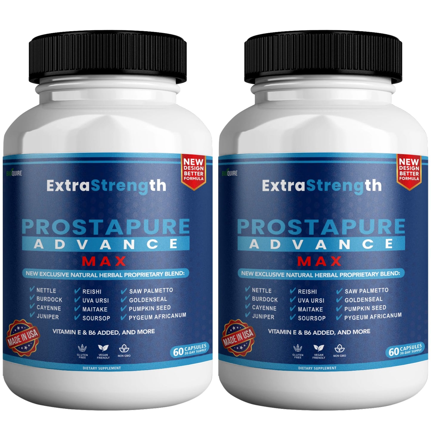 BIOQUIRE ProstaPure Advance Max Extra Strength Prostate Health Support Supplement Capsules 120