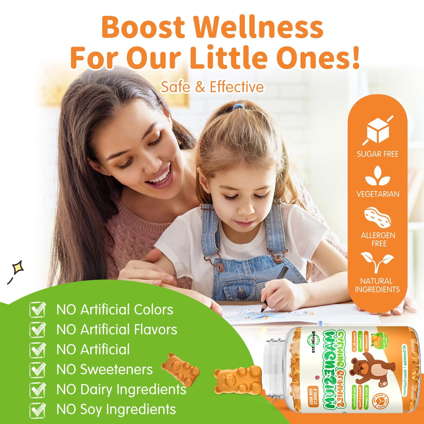 ReviNutra Magnesium Glycinate Gummies 60 Count