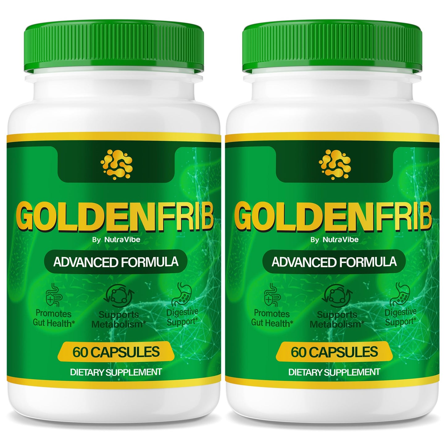 NutraVibe GoldenFrib Gut Support Capsule 120 Capsules