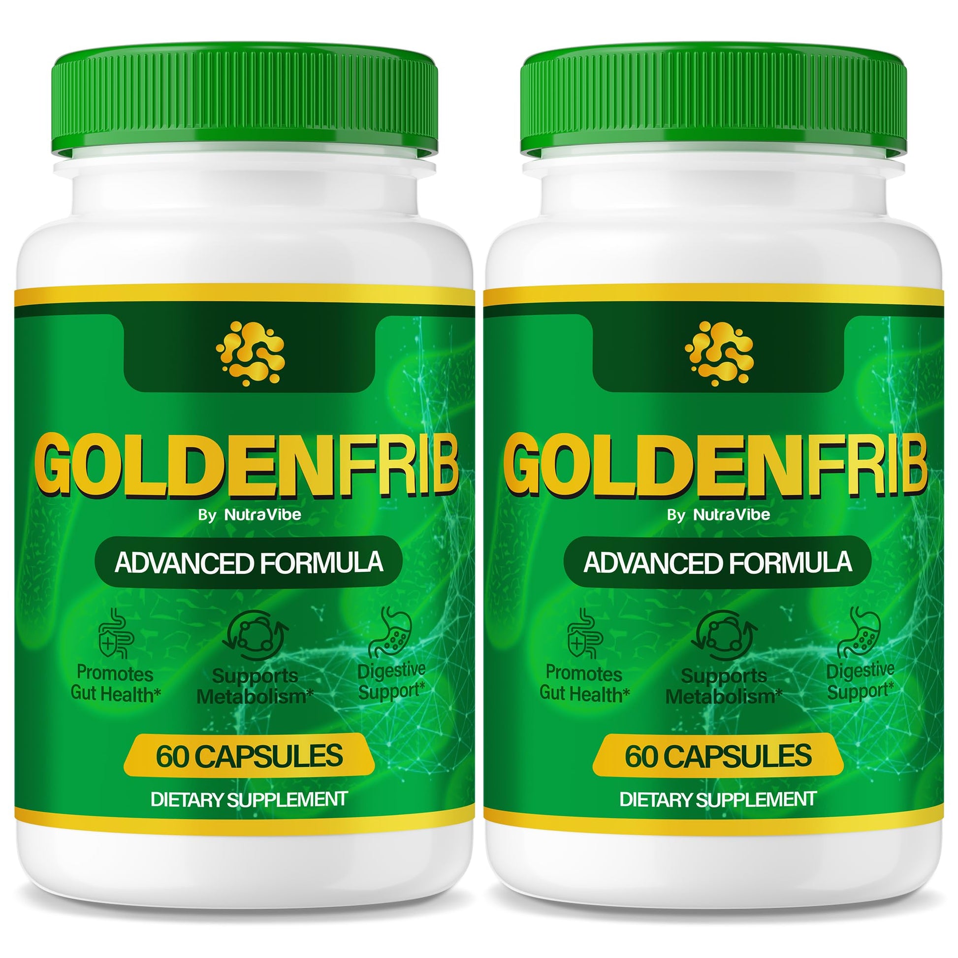 NutraVibe GoldenFrib Gut Support Capsule 120 Capsules