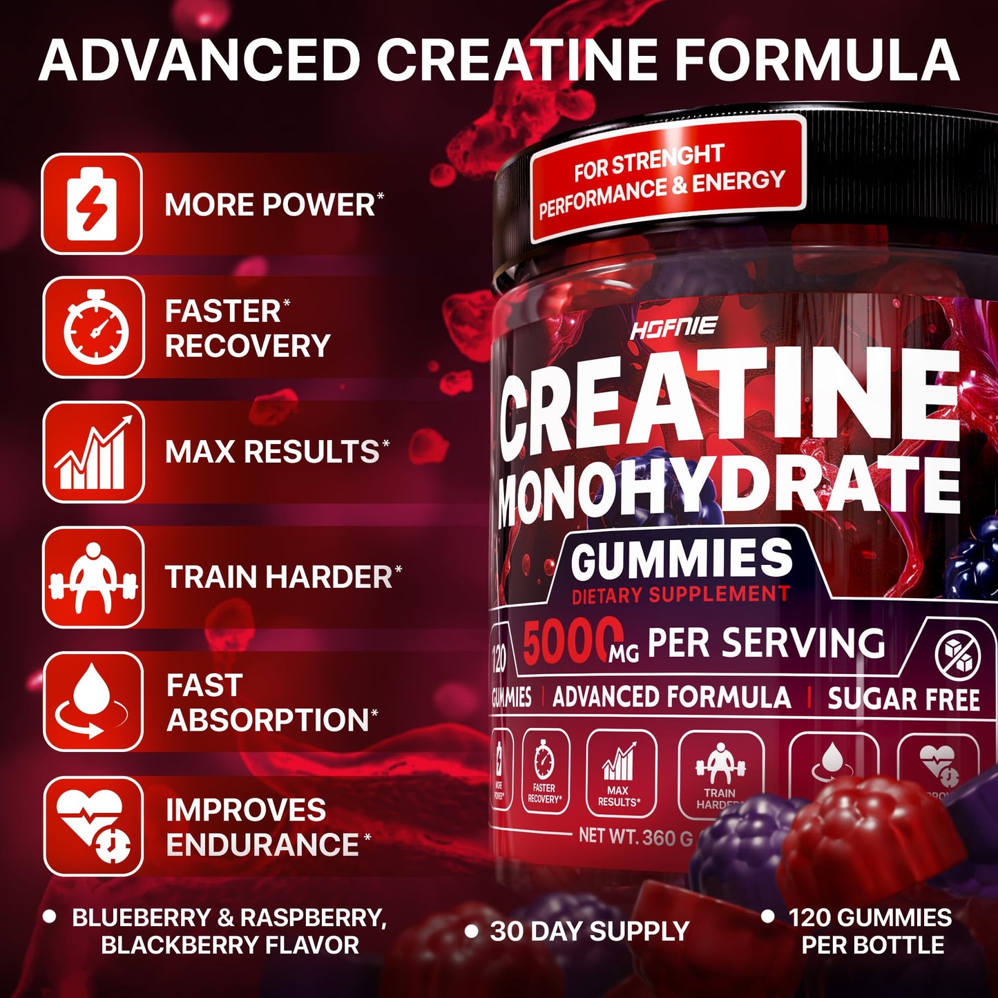 Hofnie Creatine Monohydrate Tablet 120 Tablets