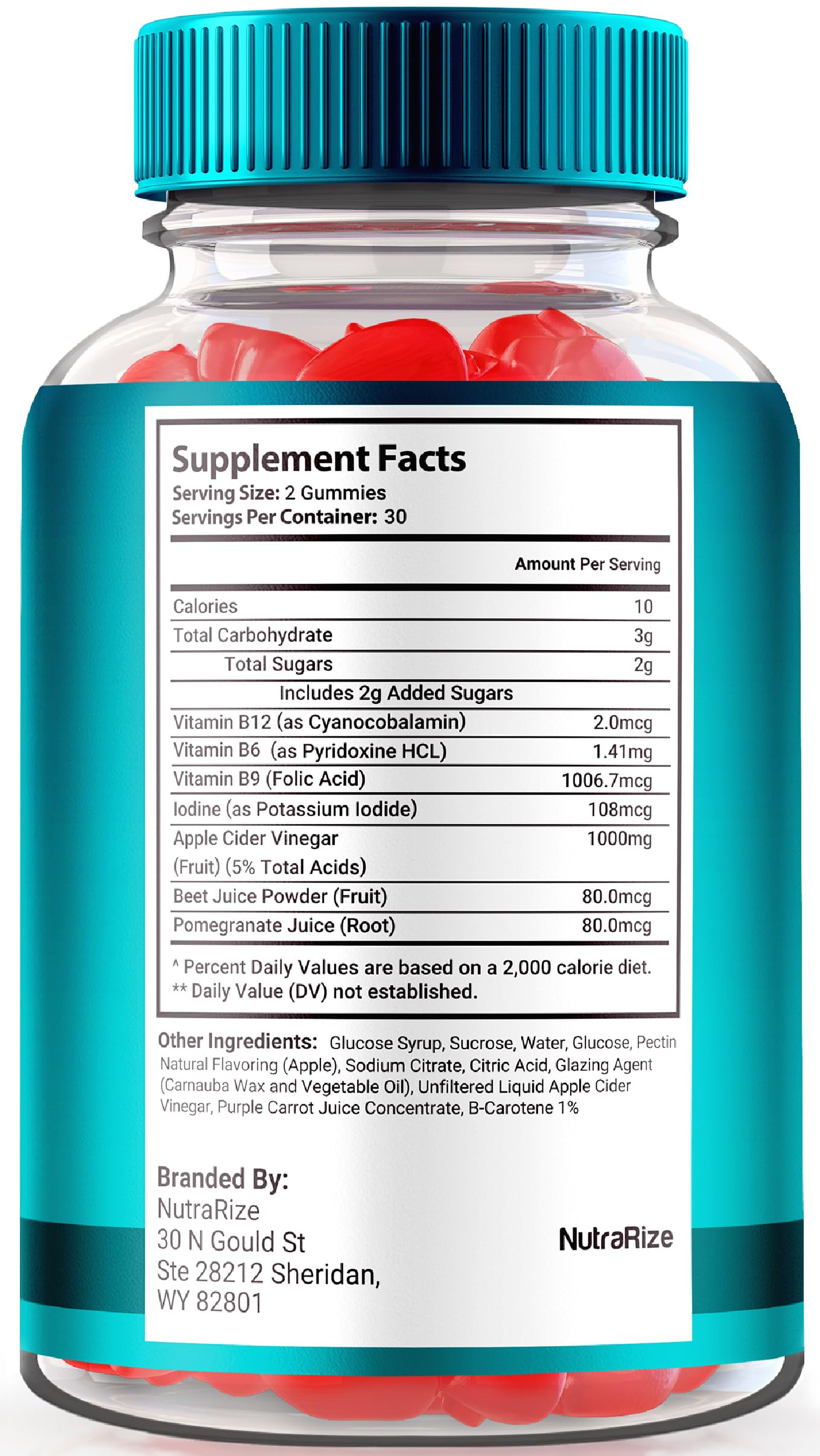 NutraRize Keto Rain ACV Gummies 180 Count