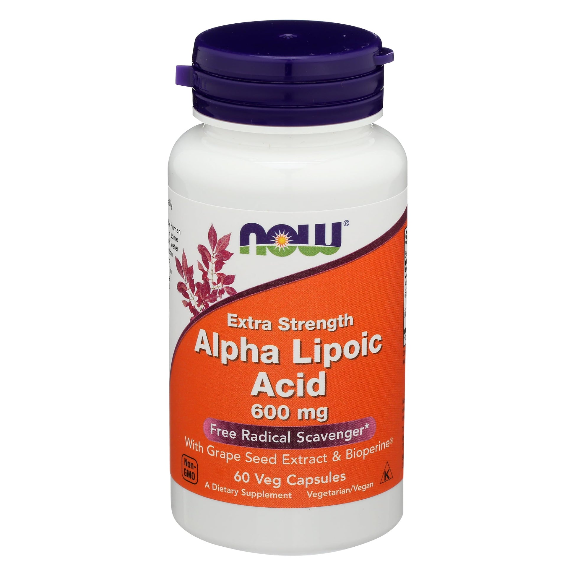 NOW Foods Alpha Lipoic Acid 600mg Capsules, 60 Count
