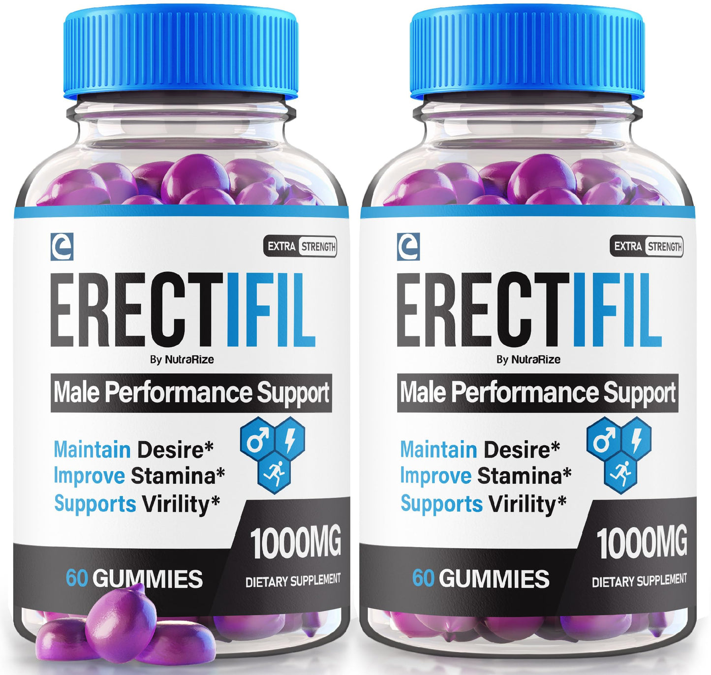 NutraRize Erectifil Gummies 1000 mg, 120 Gummies
