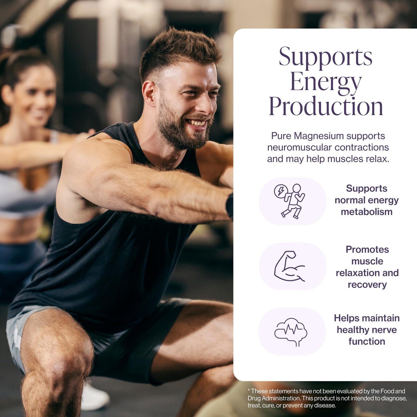 Pure Micronutrients Magnesium Glycinate Supplement, Highly Absorbable Chelated Magnesium to Support Sleep, Muscle & Nerve Health, Energy, Relaxation & Bone Health, 200mg Per Serving, 180 Capsules