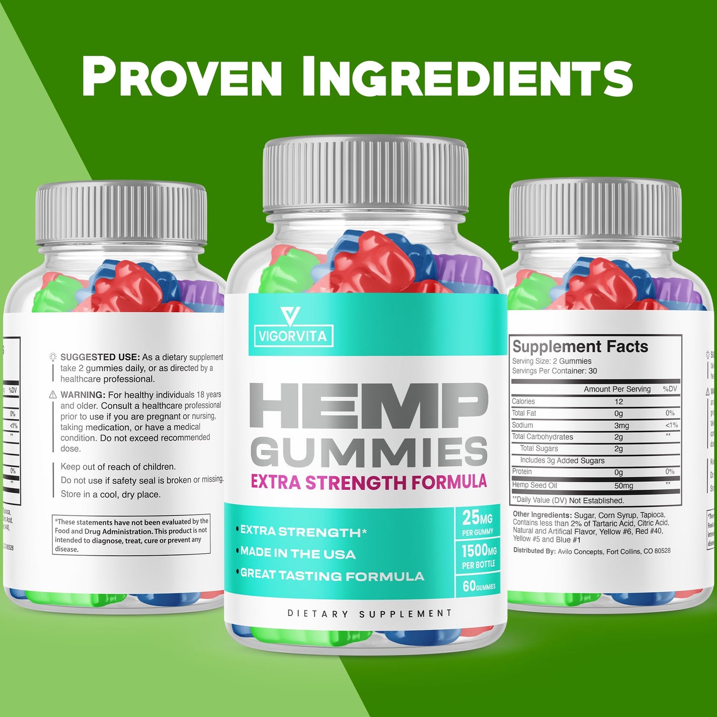 Purvia Vigorvita Gummies 180