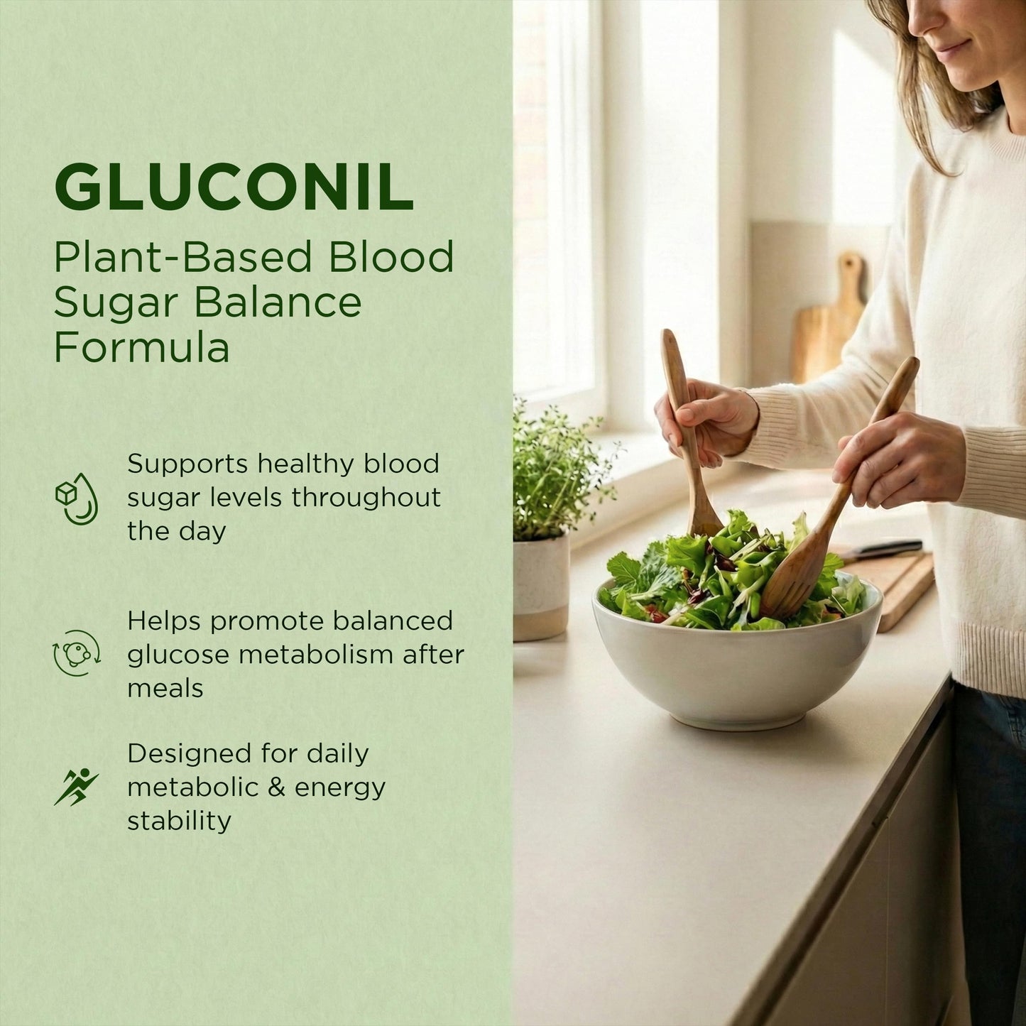 Nutri Apex Gluconil Blood Sugar Support Supplement Capsule, 60 Capsules