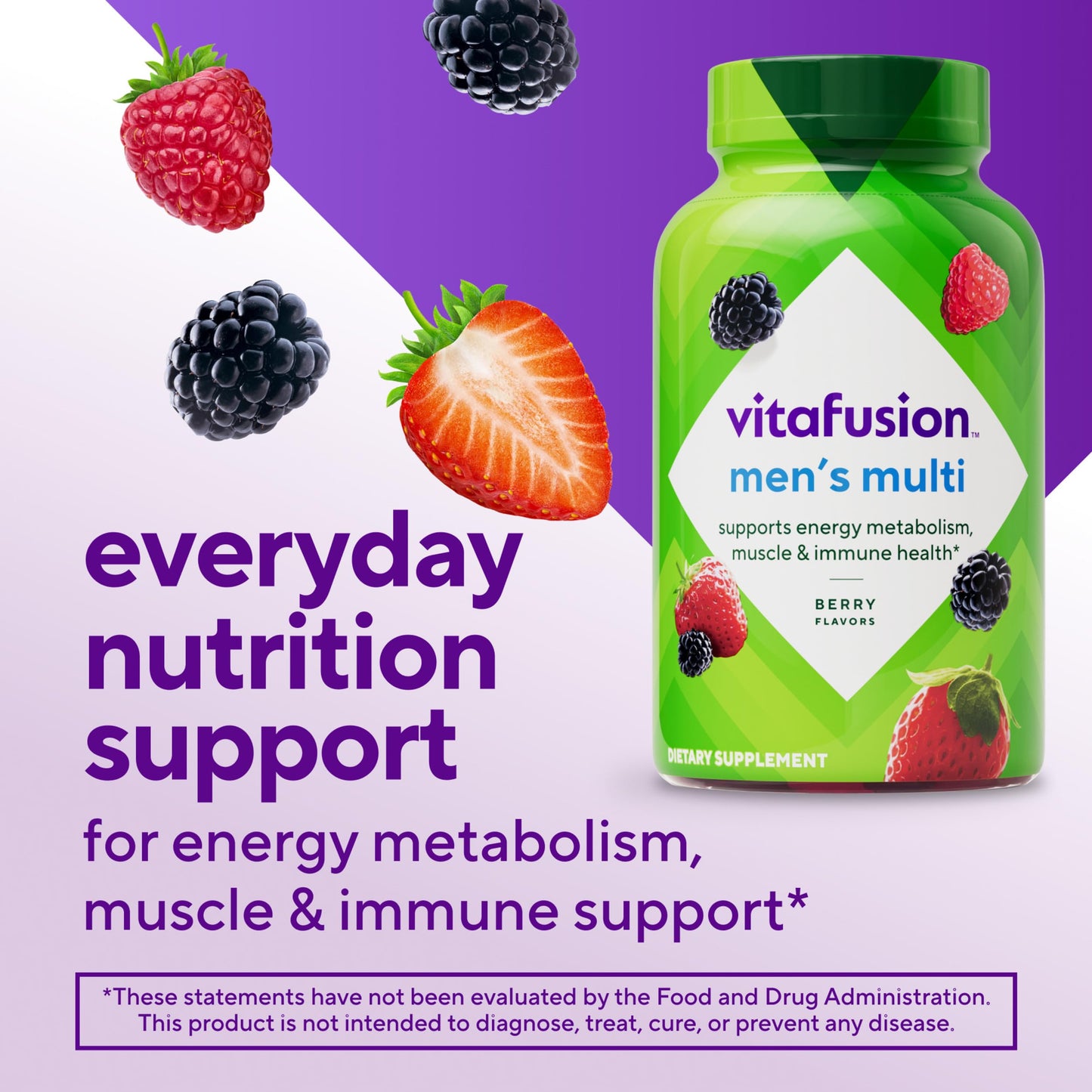 Vitafusion Adult Vitamin Supplement for Men Gummy 120 Count