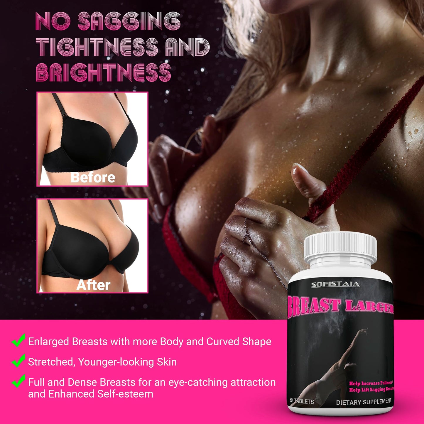 BEAUTIFYEM Breast Enhancement Formula 60 Tablets
