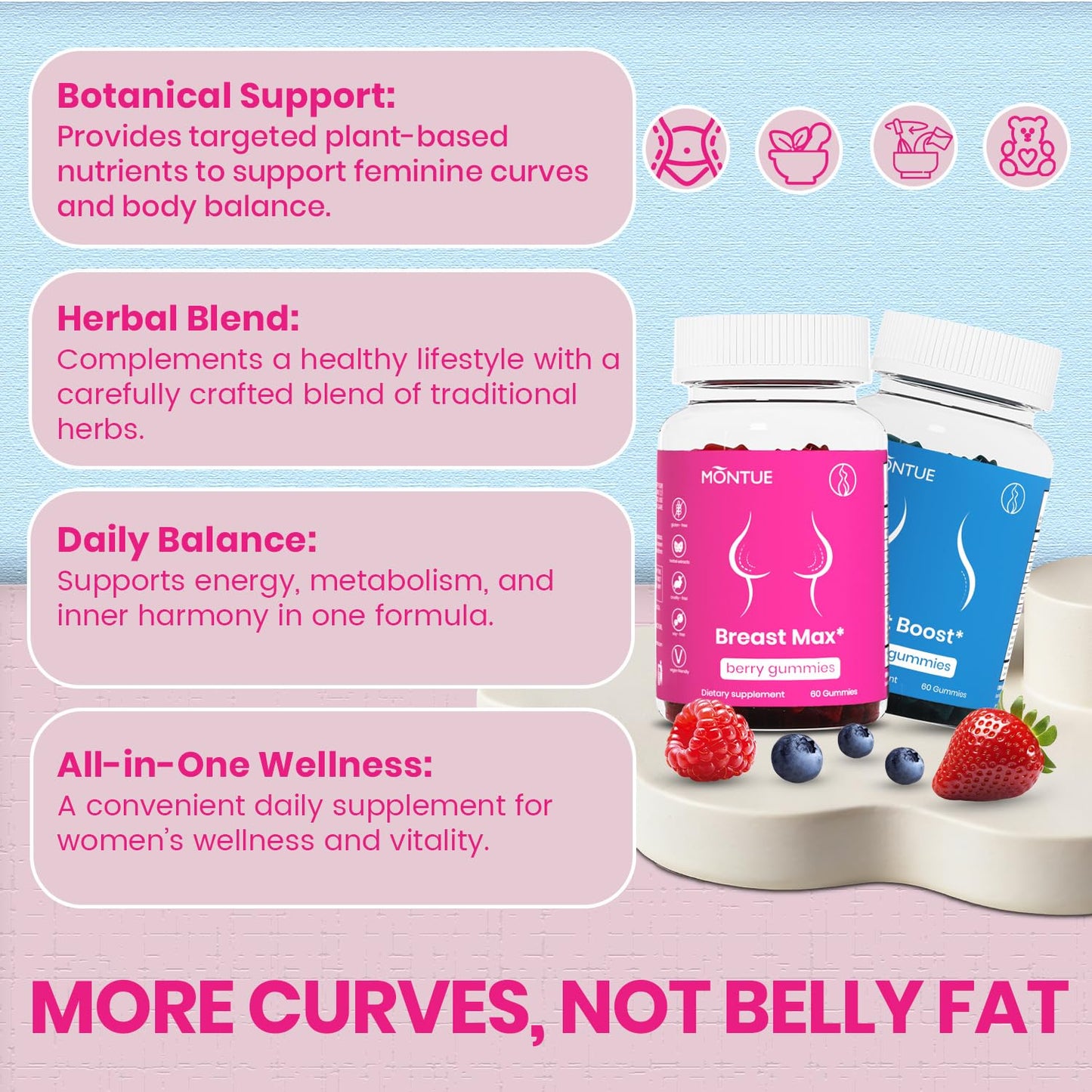 Montue Women’s Multivitamin Gummies 60 Gummies