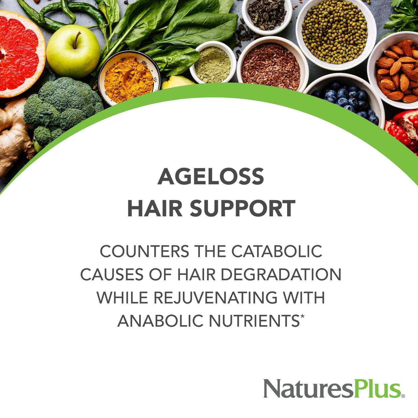 NaturesPlus AgeLoss Hair Support 90 Tablets