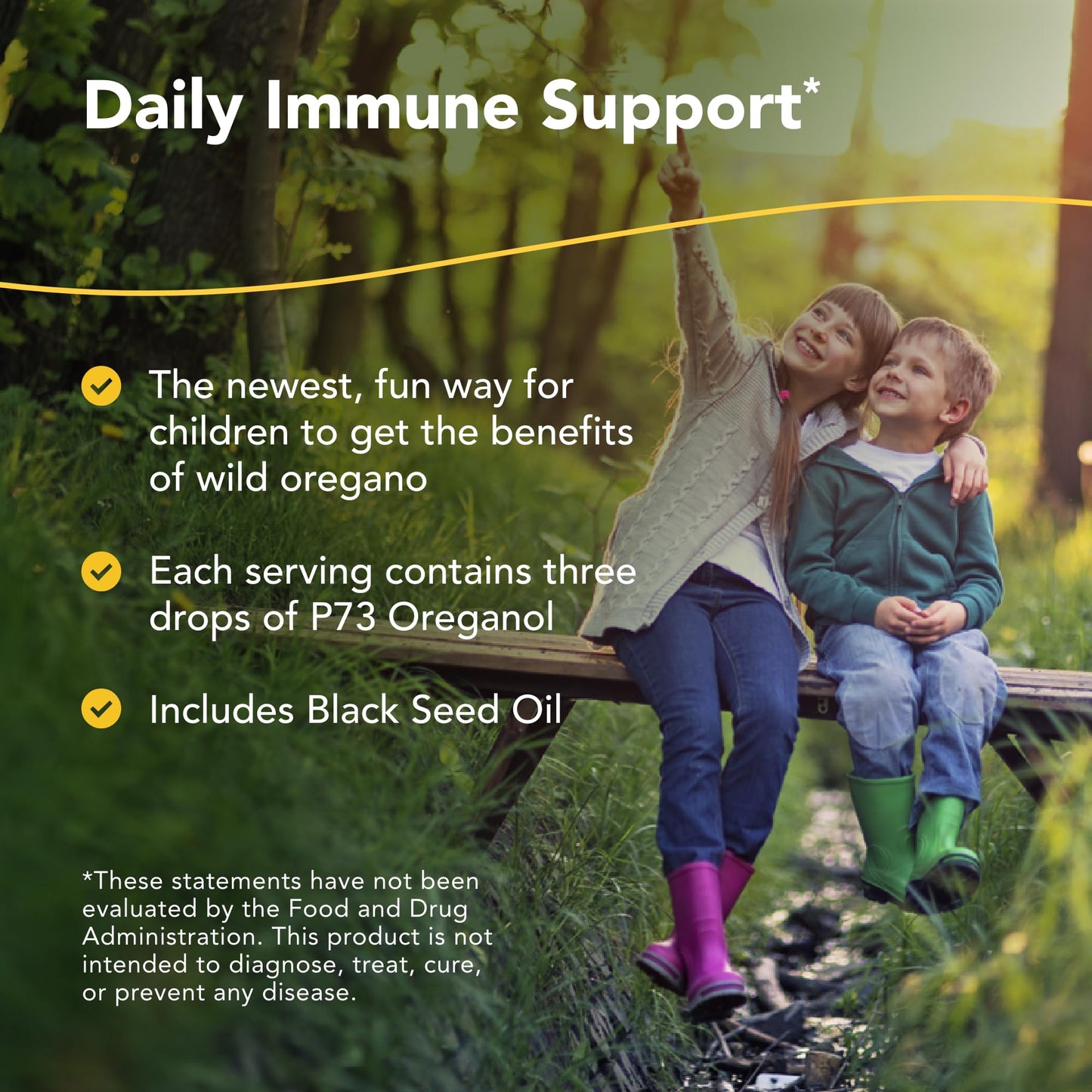 NORTH AMERICAN HERB & SPICE kid-e-kare Yummy Gummy Cherry Bears Real Cherry Gummies Daily Immune Support for Children With P73 Oreganol & Black Seed Oil Non-GMO 60 Count