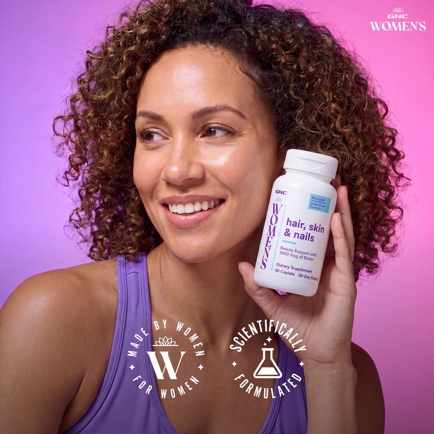 GNC Women's Hair, Skin & Nails Caplets 60