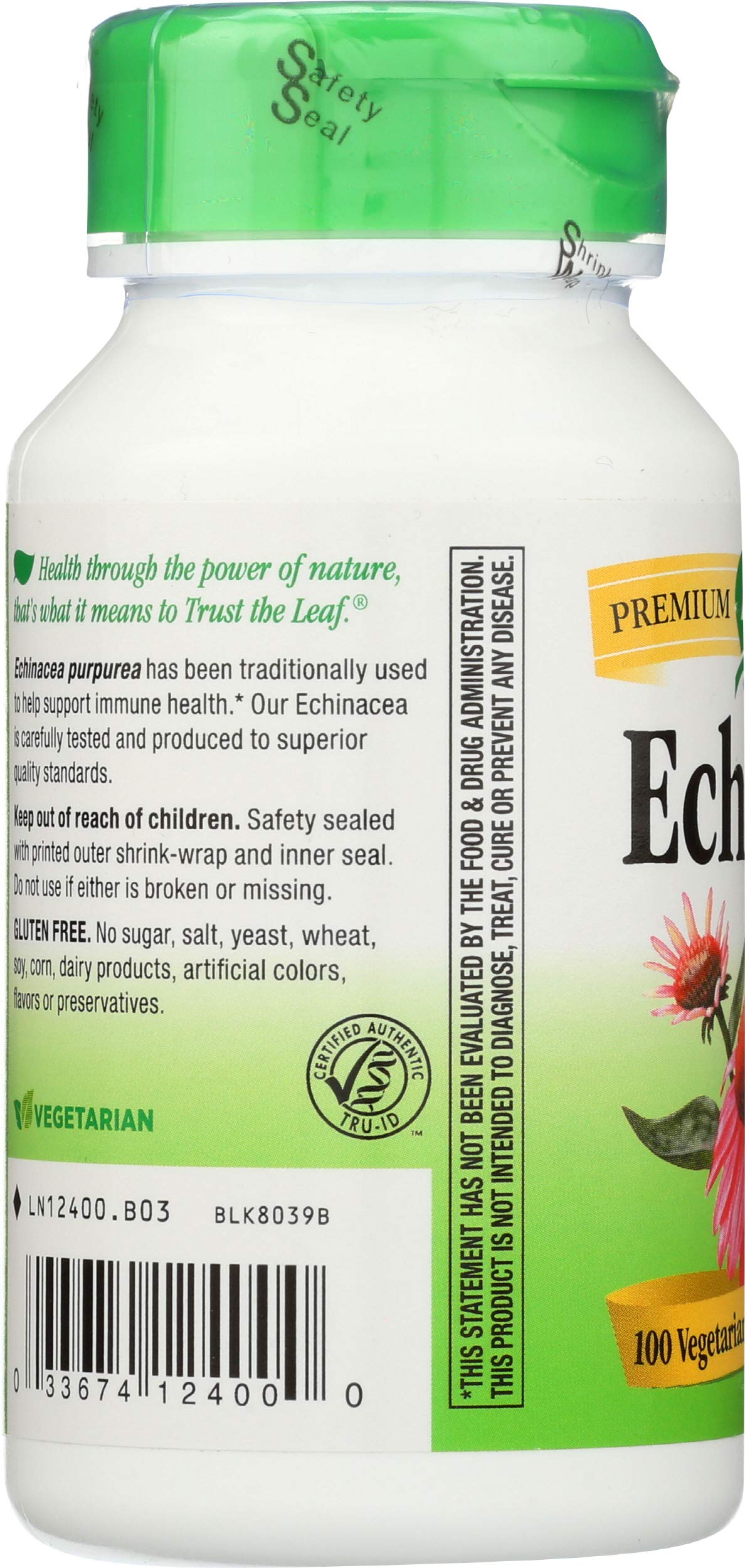 Nature's Way Echinacea Certified Organic Capsules 100