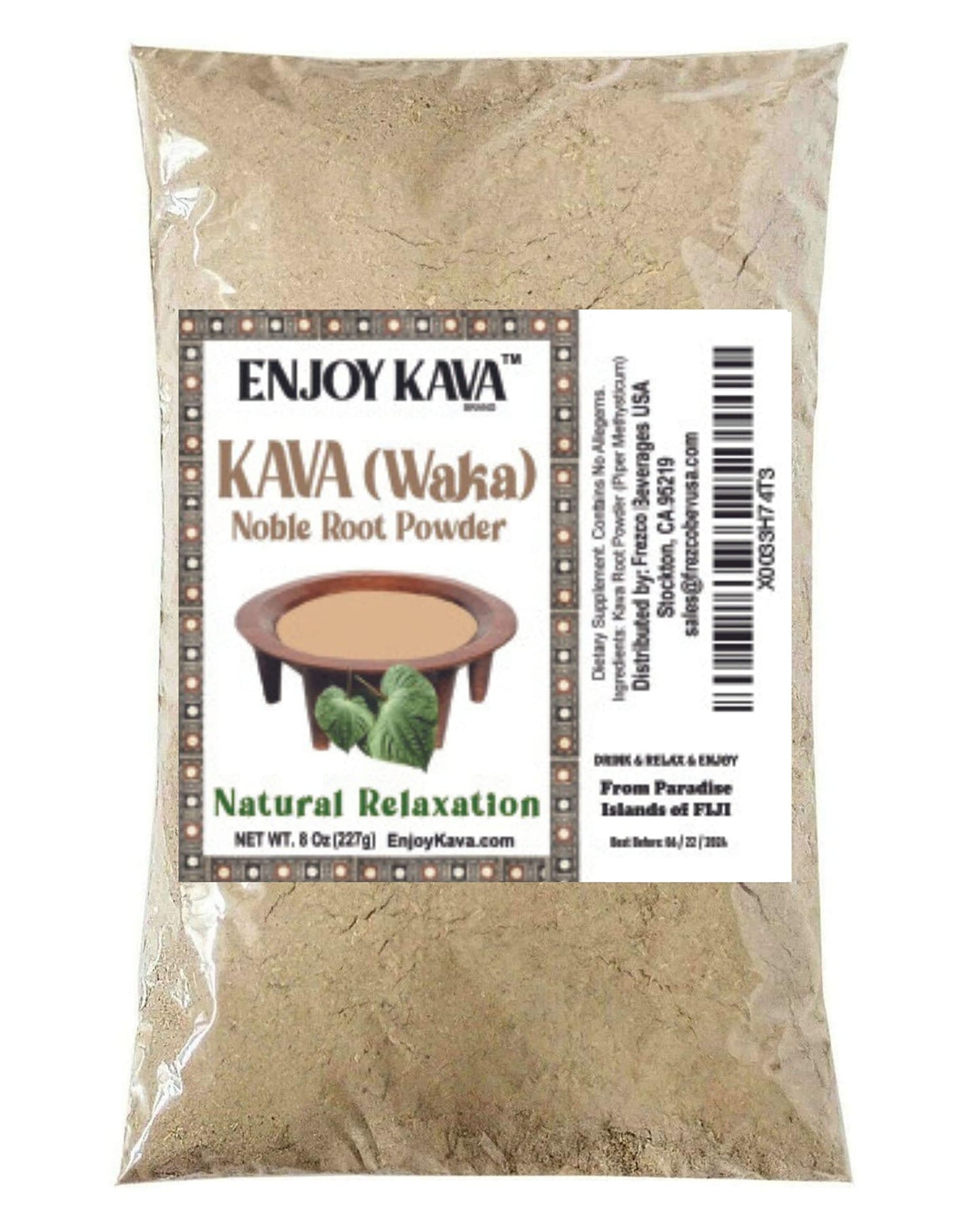 Enjoy Kava Pure Noble Kava Kava Root Powder, 0.0353