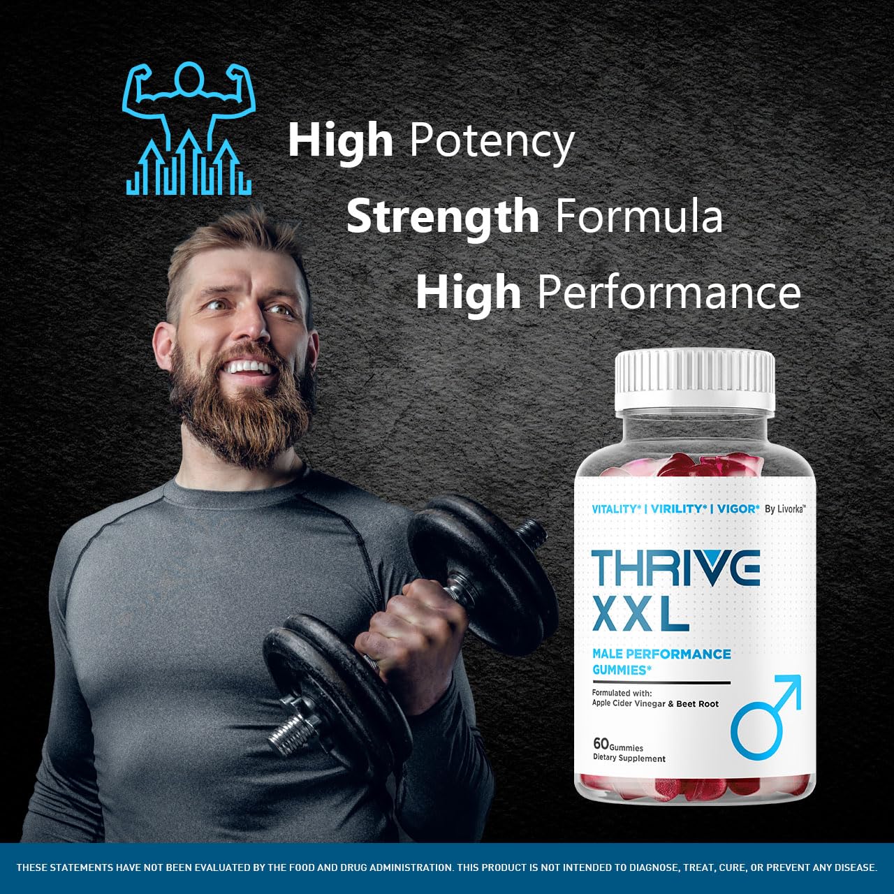 LIVORKA Thrive XXL Gummies 180 Gummies