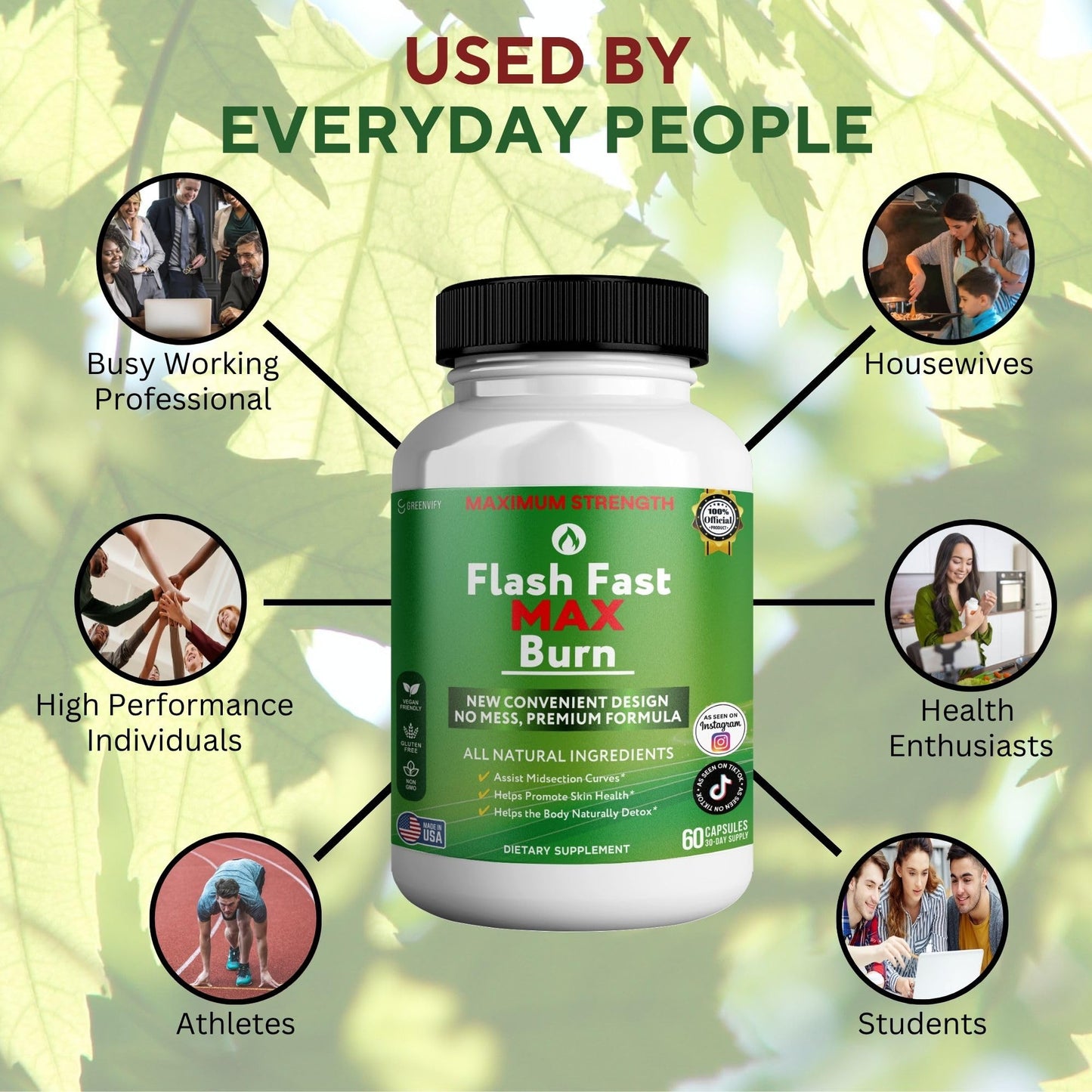 GREENVIFY Flash Fast Max Supplement Capsule, 60 Capsules