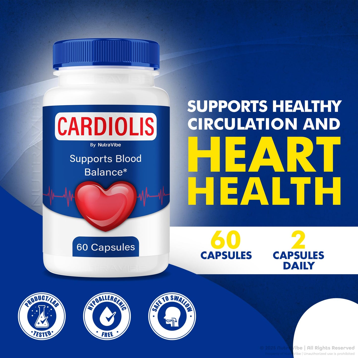 NutraVibe Cardiolis Capsules 120 Capsules