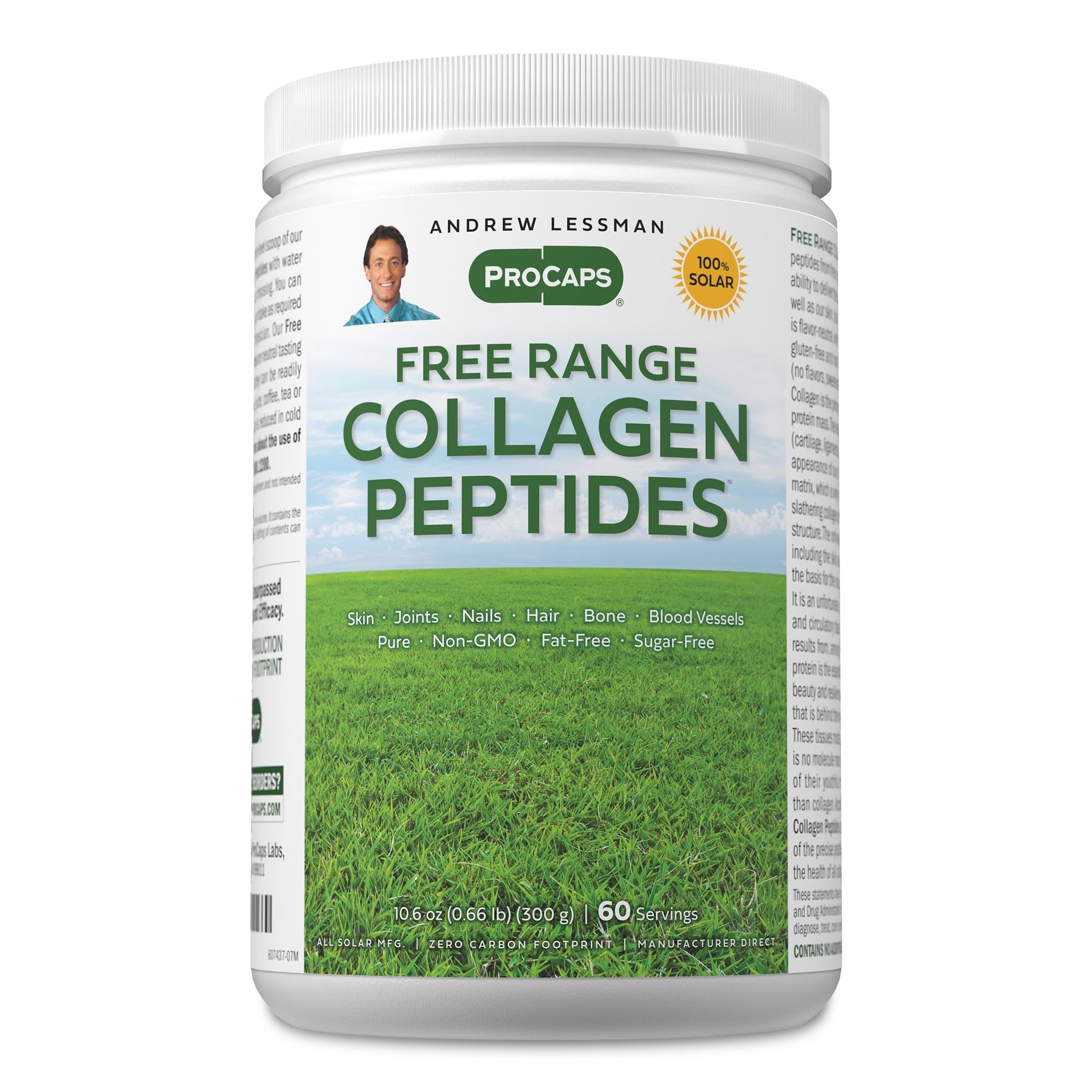 ANDREW LESSMAN Free Range Collagen Peptides Powder 60 Servings