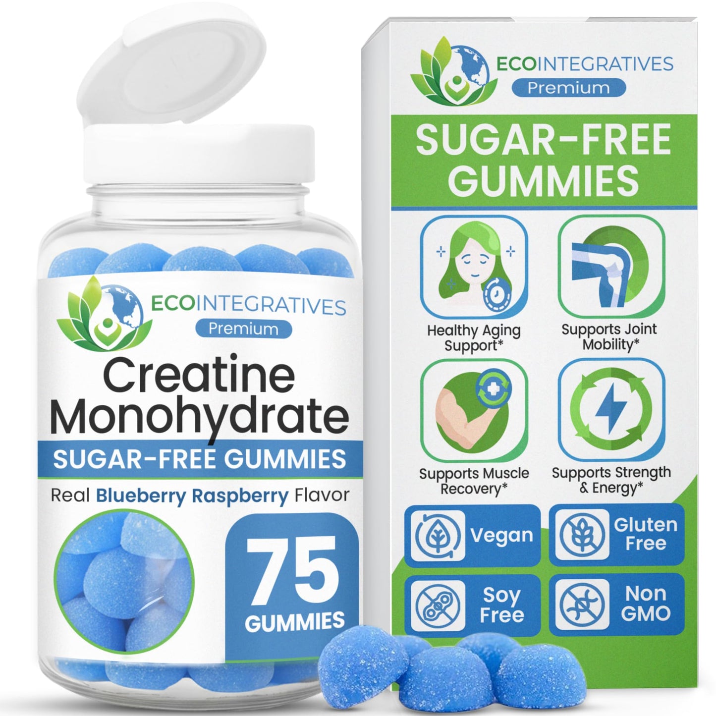 EcoIntegratives Creatine Monohydrate Gummies 75 Gummies