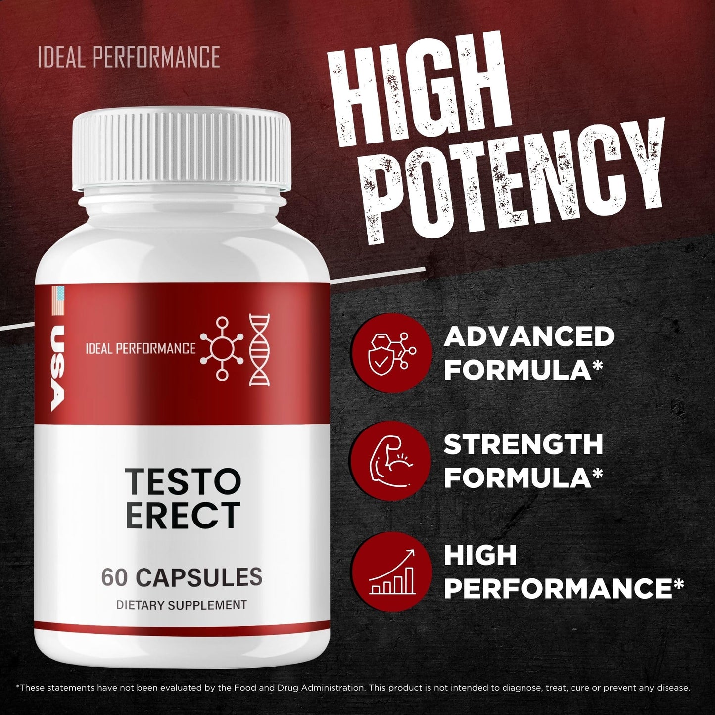 IDEAL PERFORMANCE TestoErect Capsules 60 Count