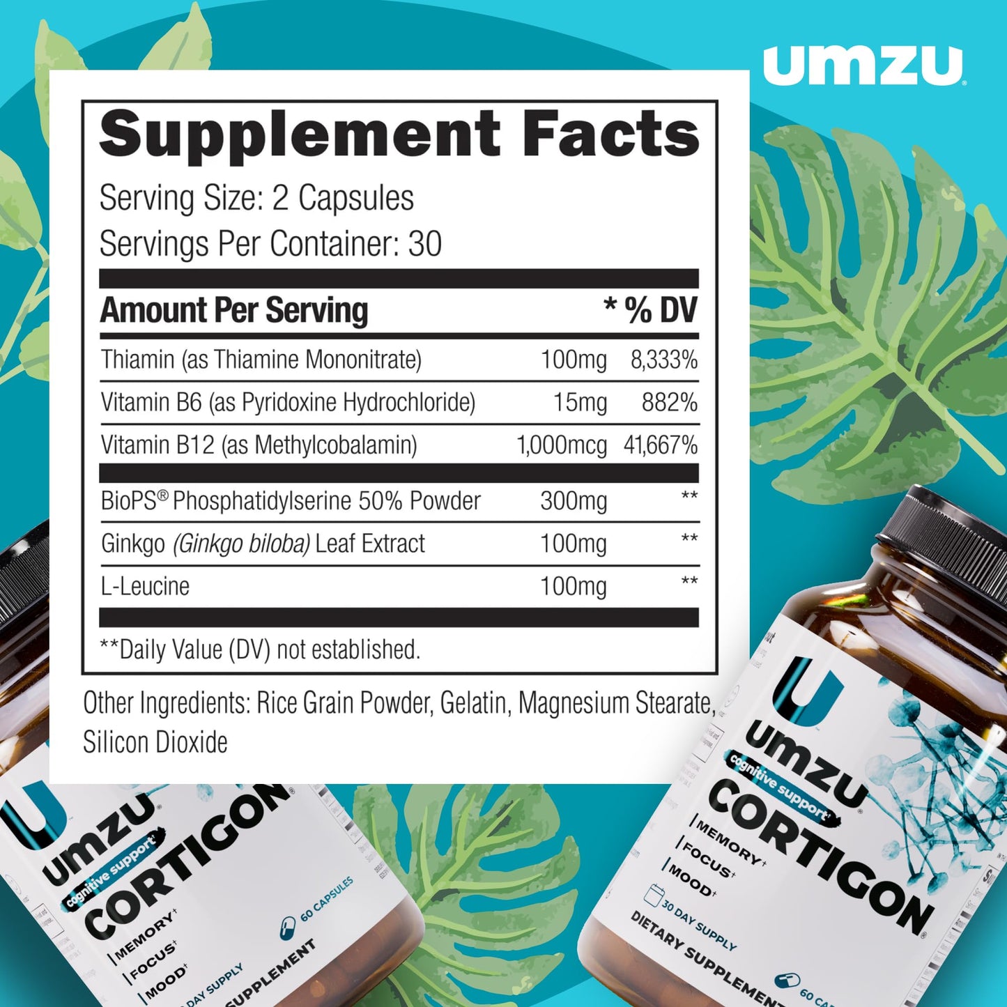 UMZU Cortigon Cortisol Support Supplement Capsule 30 Count