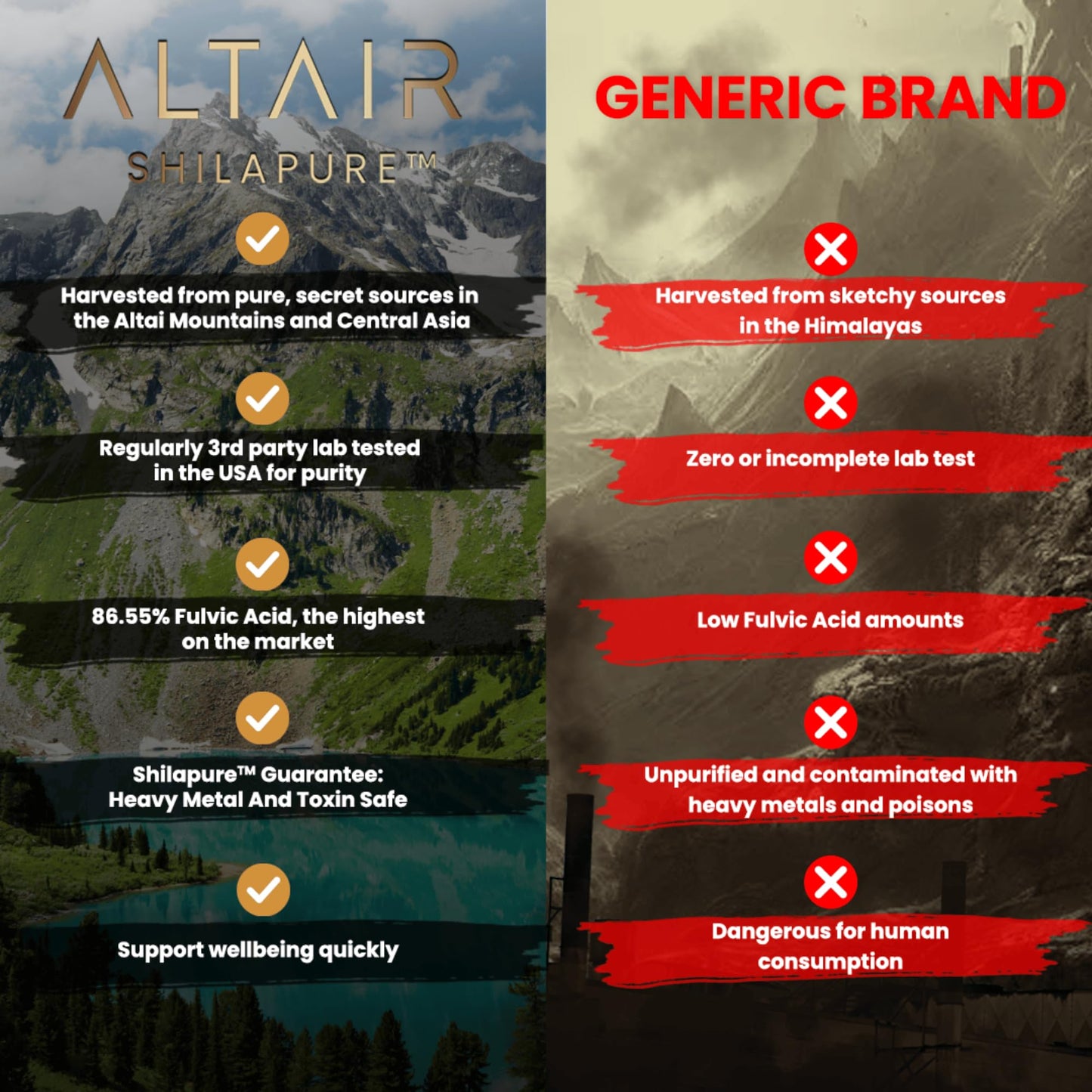 Altair Shilapure 100% Pure Shilajit Tablets, 120 Tablets