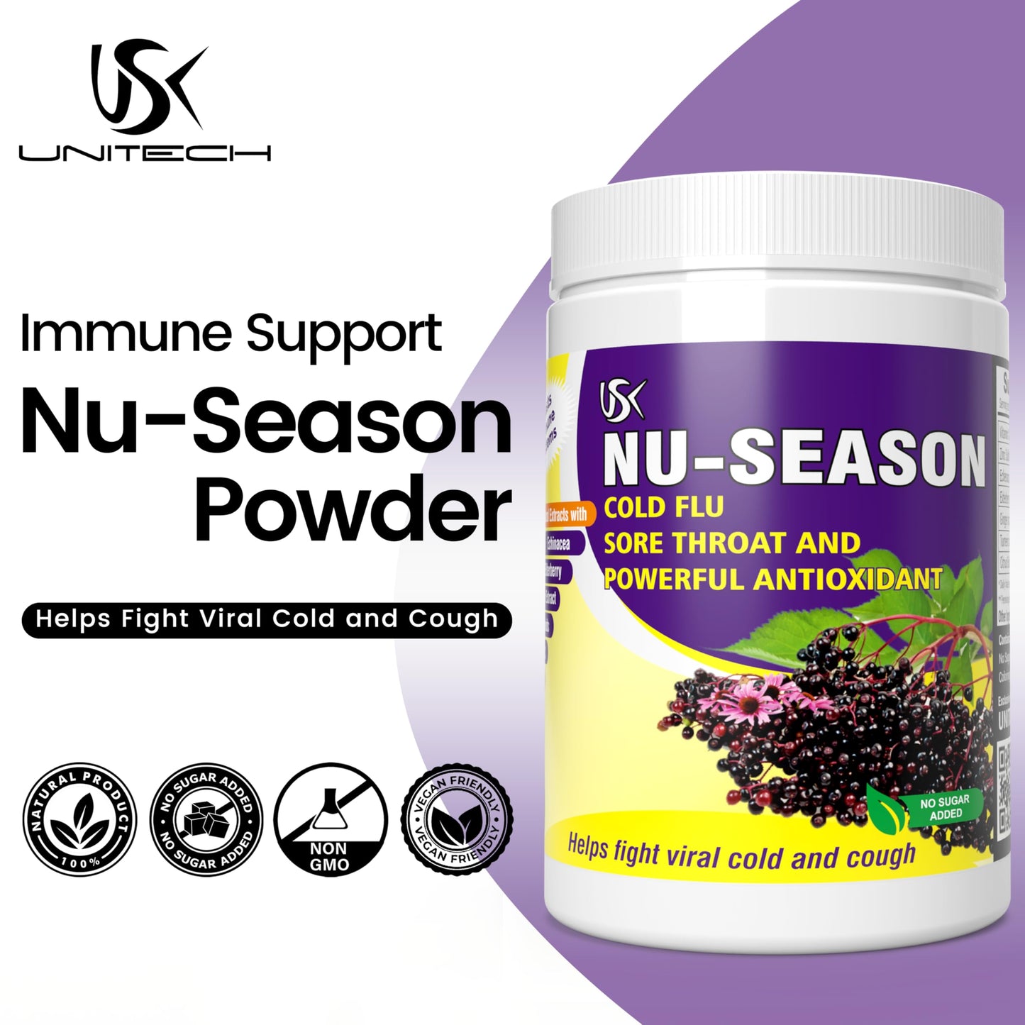 USK NU-Season Immune Support Supplement Powder 16 oz