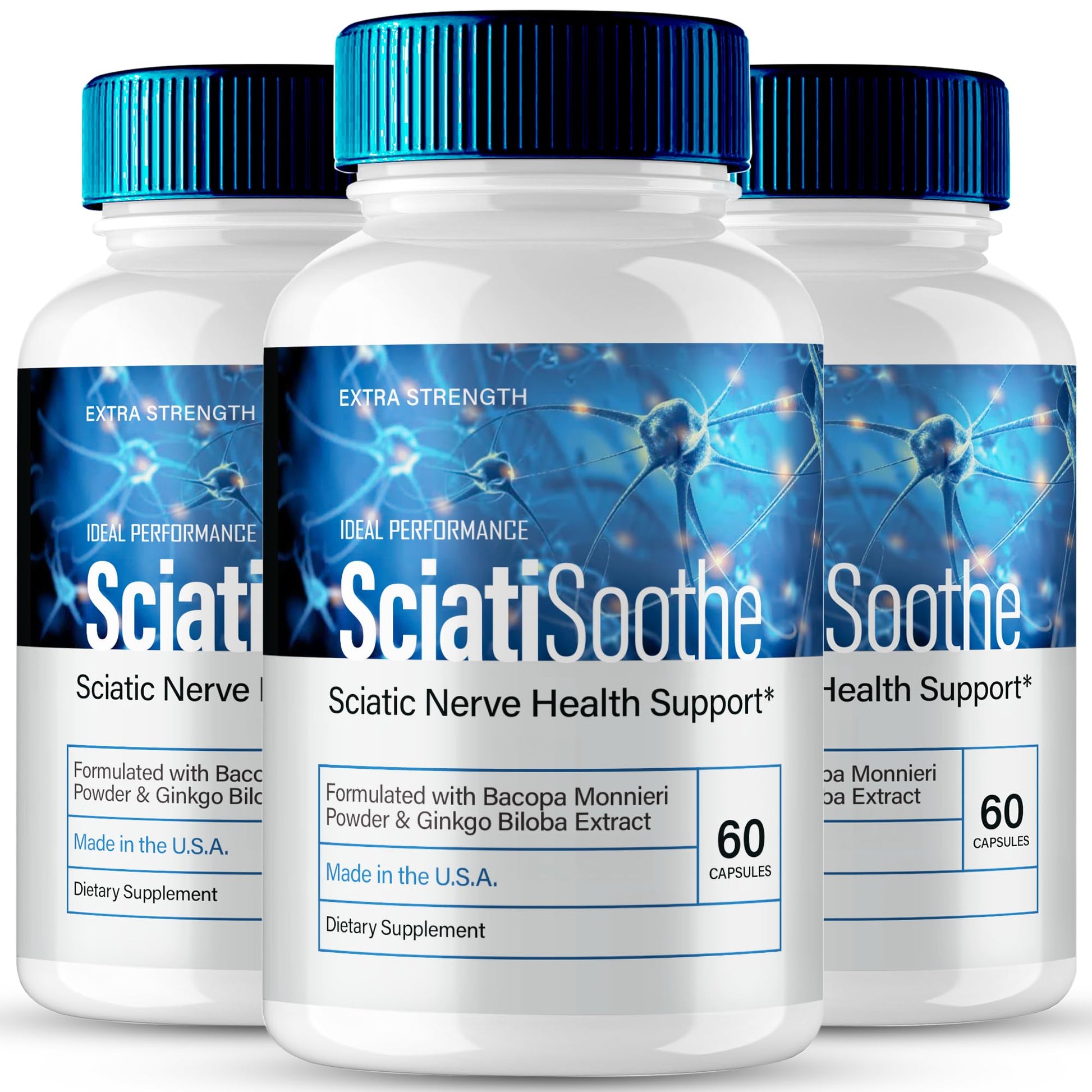 IDEAL PERFORMANCE SciatiSoothe for Sciatica Capsules, 180 Capsules