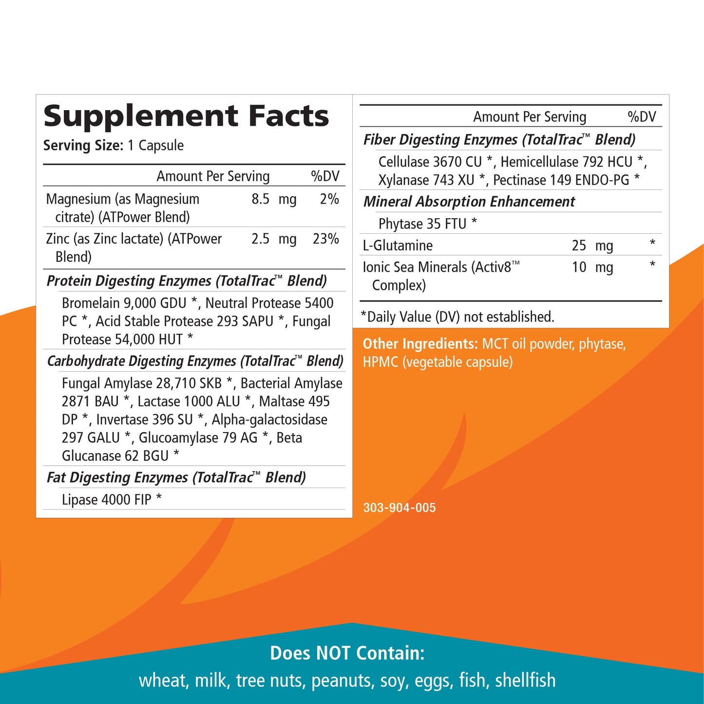 Pure Essence Labs Real-Zymes OMNIVORE Digestive Enzymes Supplement with Probiotics for Better Digestion - Natural Support for Relief of Bloating, Gas, Belching, Diarrhea, Constipation, IBS, etc. - 30 Capsules