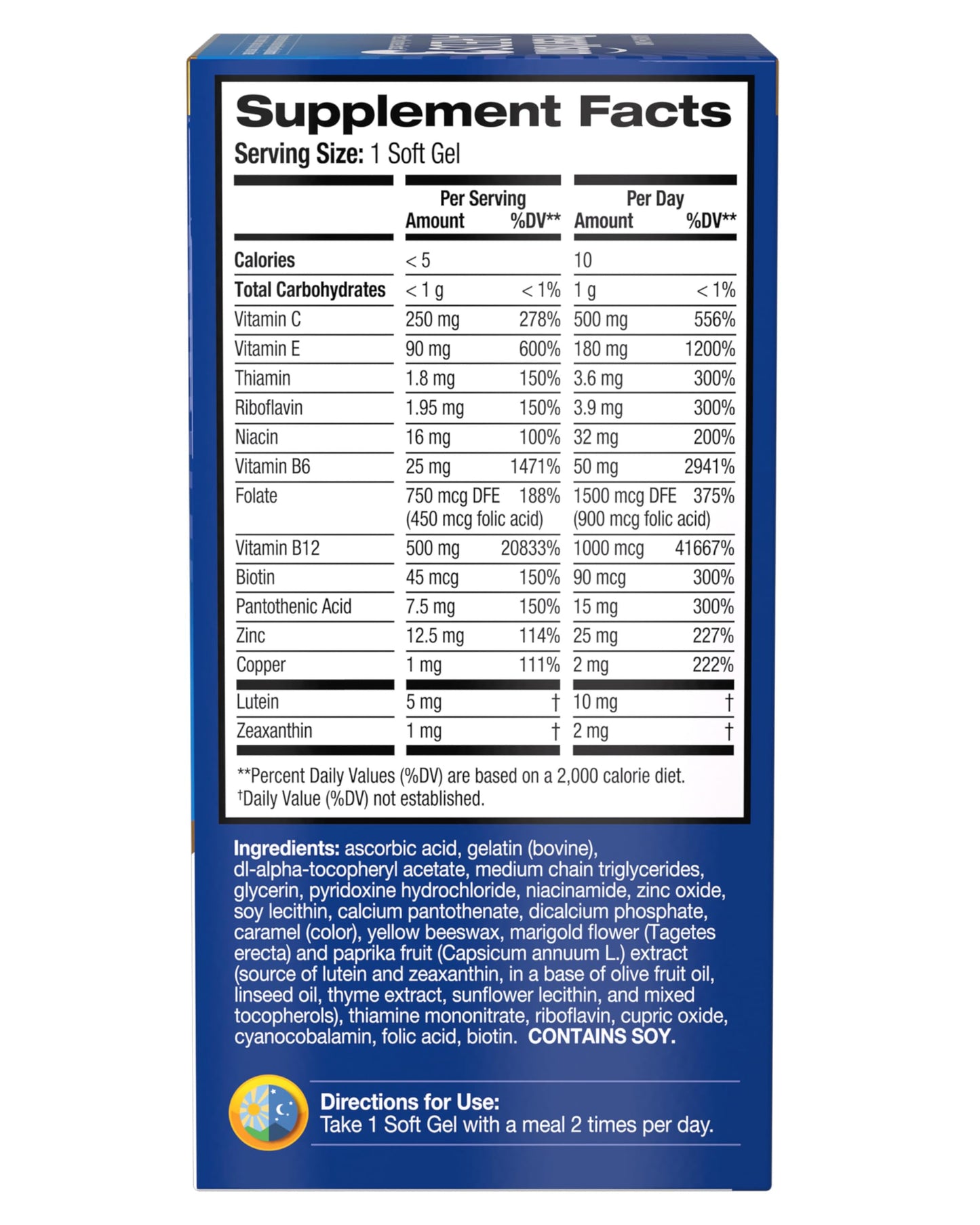 PreserVision AREDS3 Eye Vitamins Tablets & Soft Gels, 90 Count