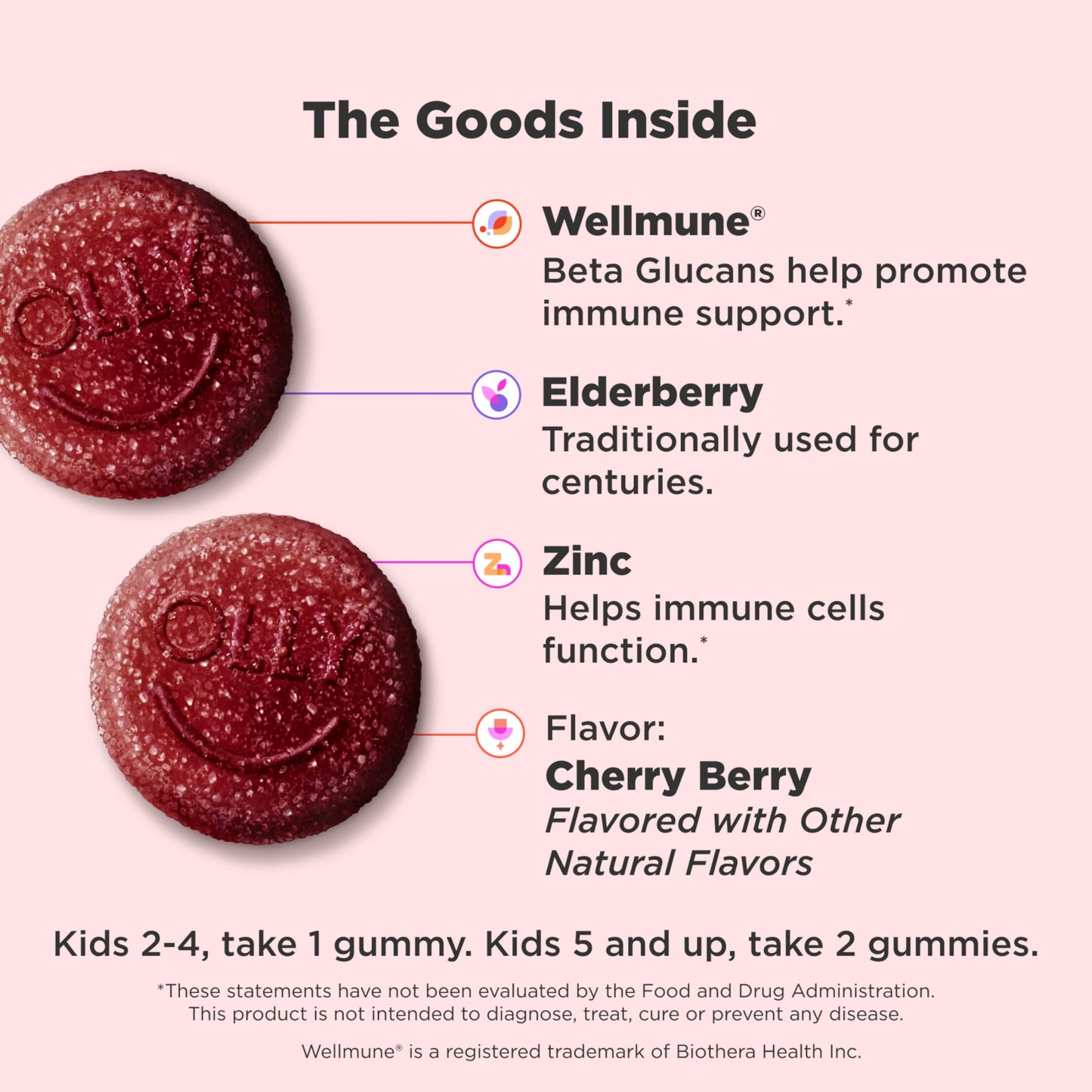 OLLY Kids Immunity Gummy 50 Count