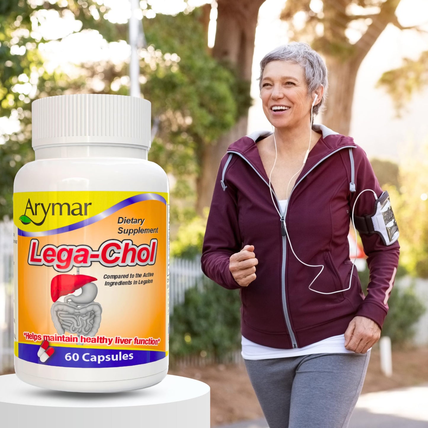 Arymar Legachol with Milk Thistle, 60 Capsules