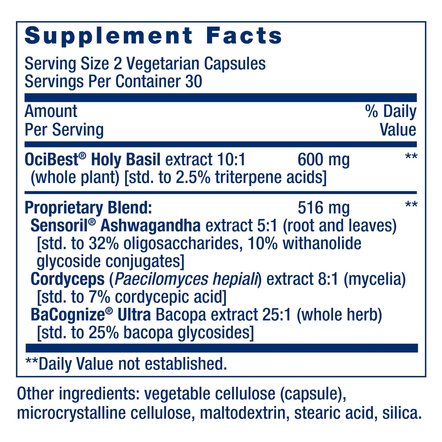 Life Extension Adrenal Energy Formula 60 Capsules