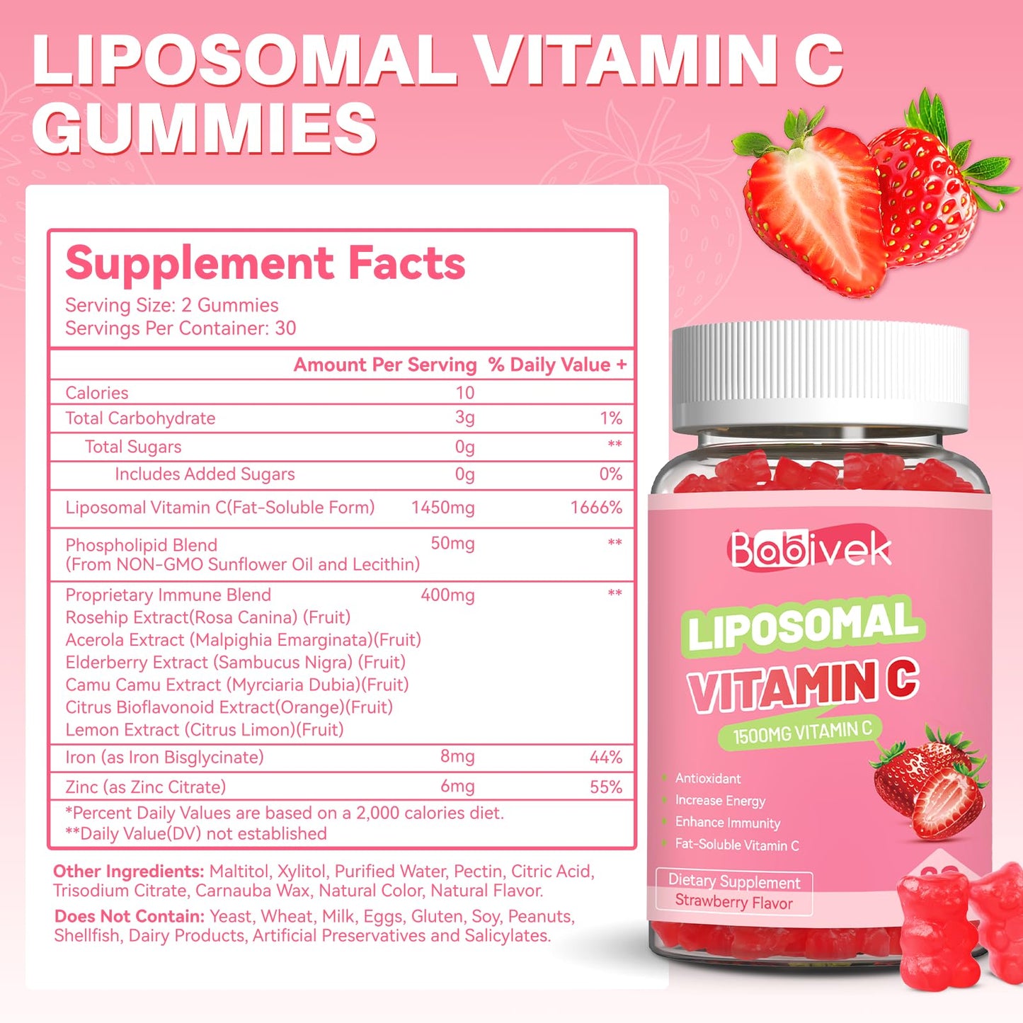 Babivek Liposomal Vitamin C 1000mg Capsule 1