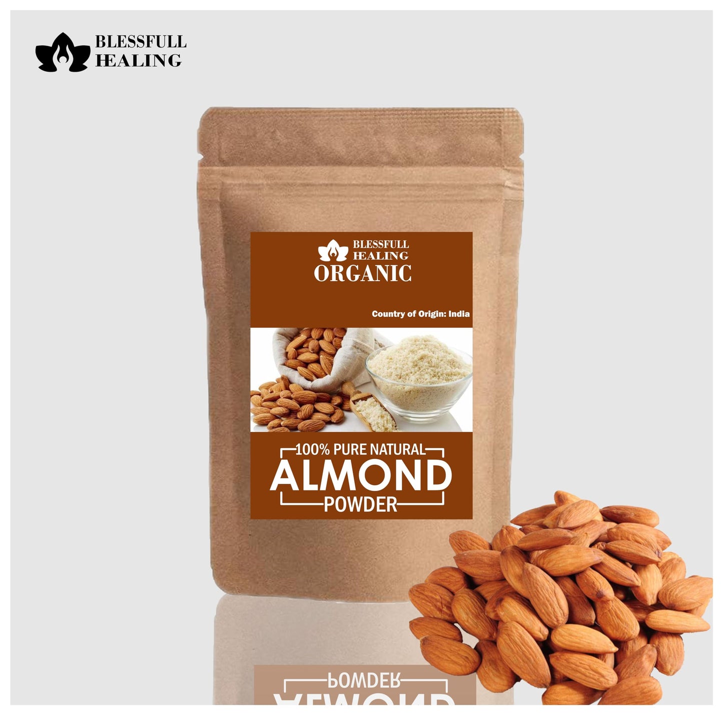 Blessfull Healing Organic Almond Powder 10.58 oz